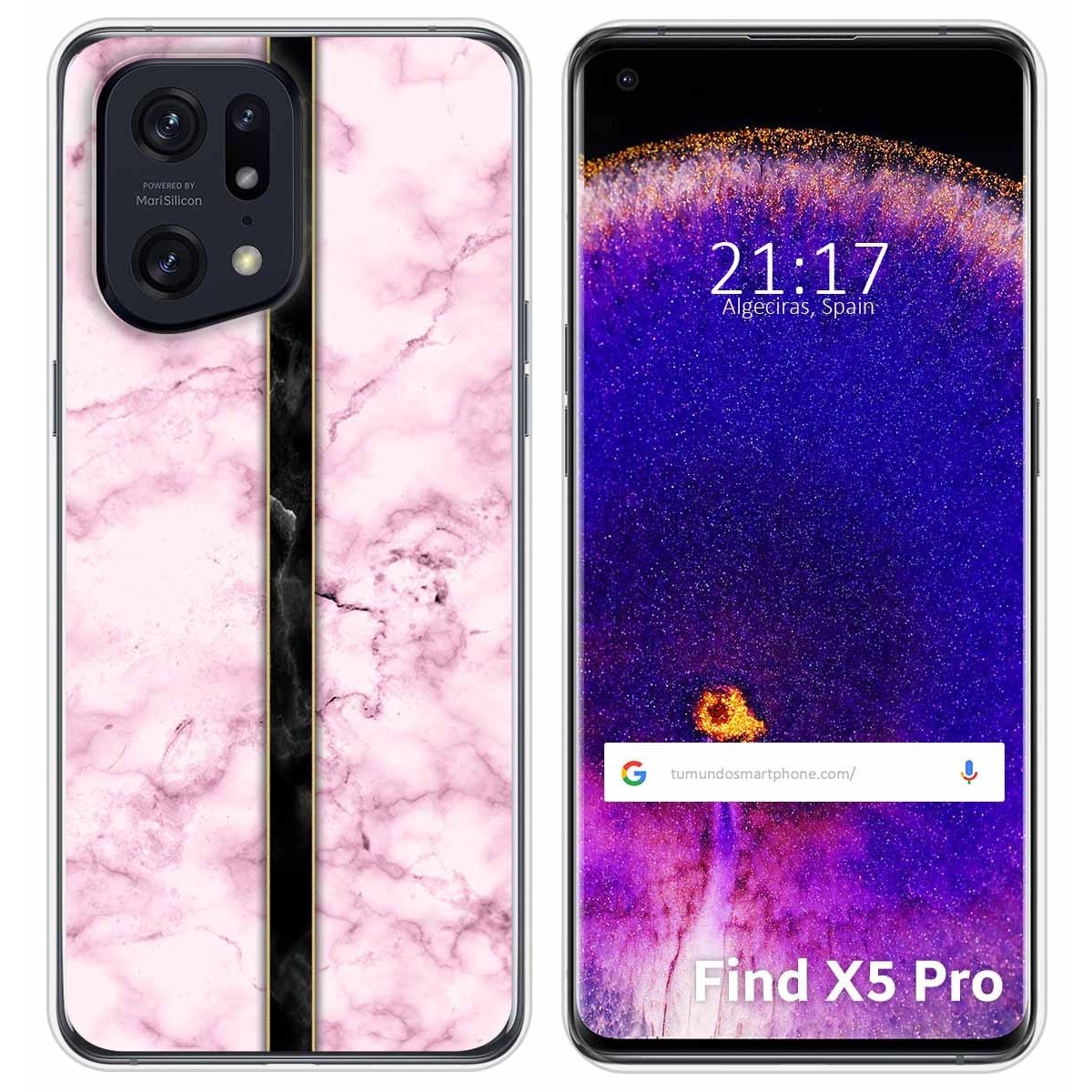 Funda Silicona para Oppo Find X5 Pro 5G diseño Mármol 04 Dibujos