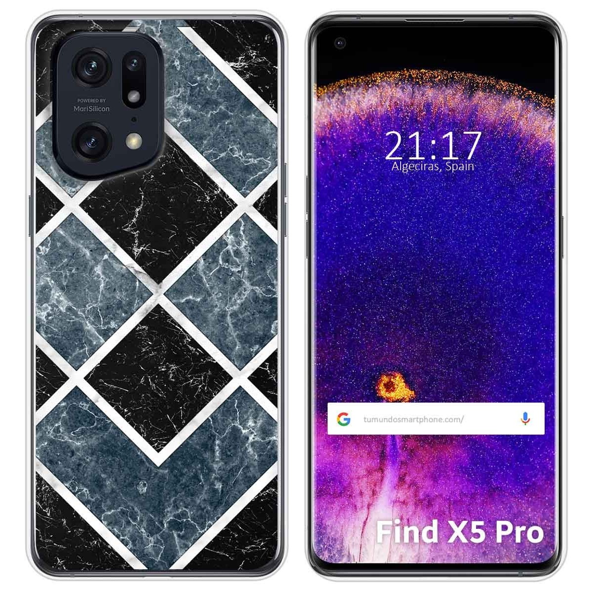 Funda Silicona para Oppo Find X5 Pro 5G diseño Mármol 06 Dibujos