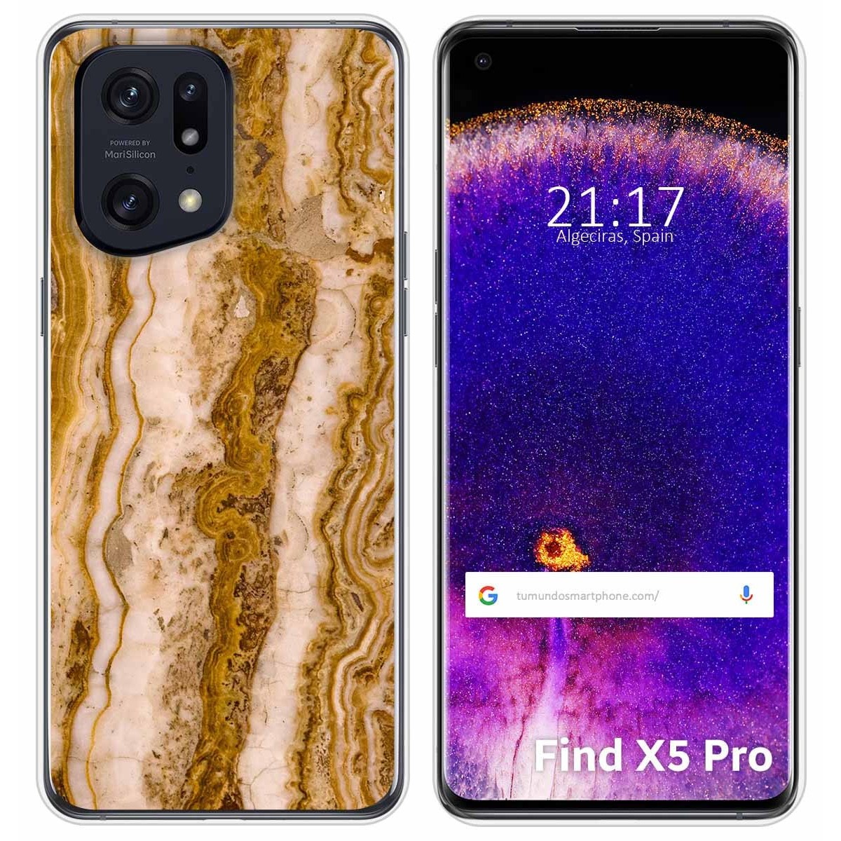 Funda Silicona para Oppo Find X5 Pro 5G diseño Mármol 10 Dibujos