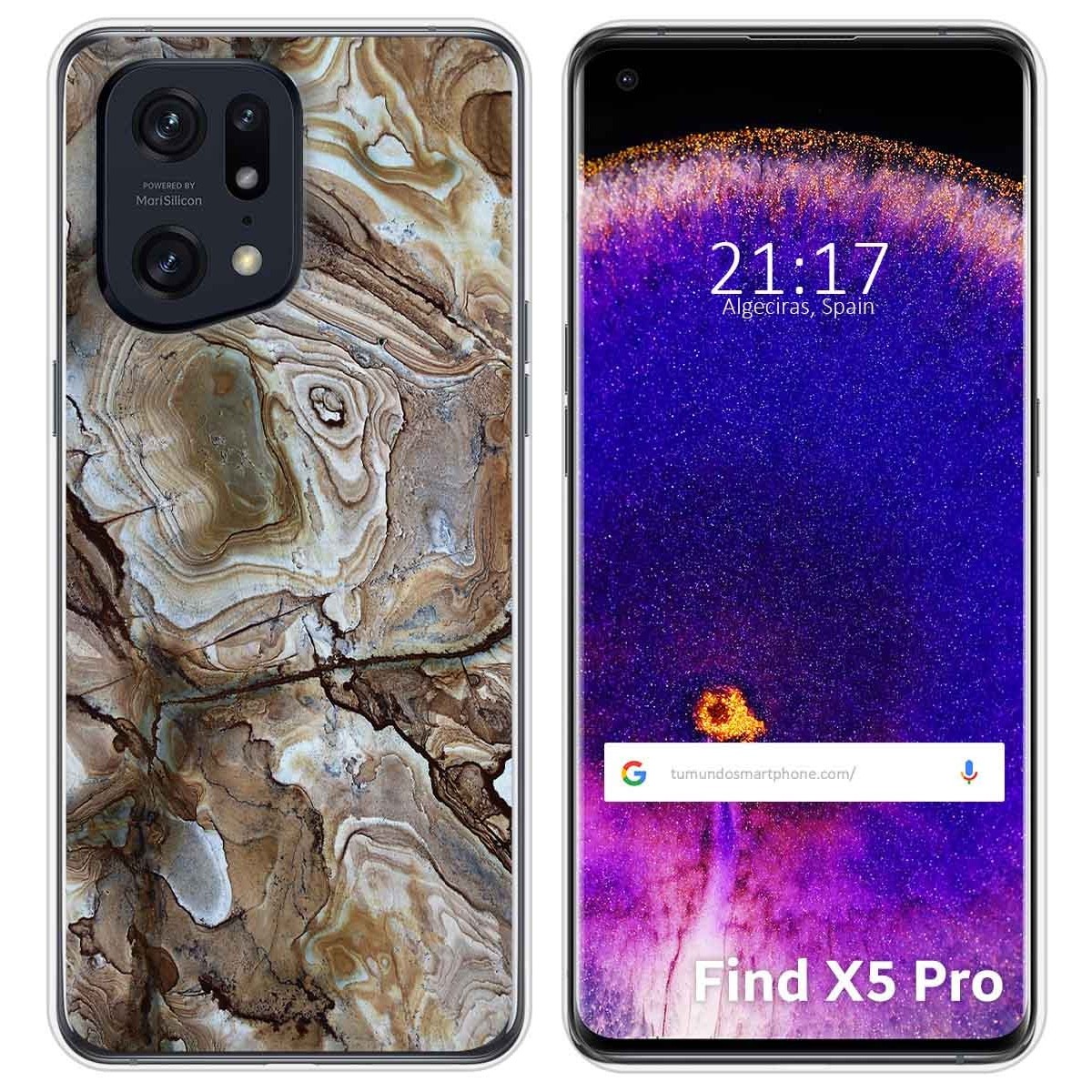 Funda Silicona para Oppo Find X5 Pro 5G diseño Mármol 14 Dibujos