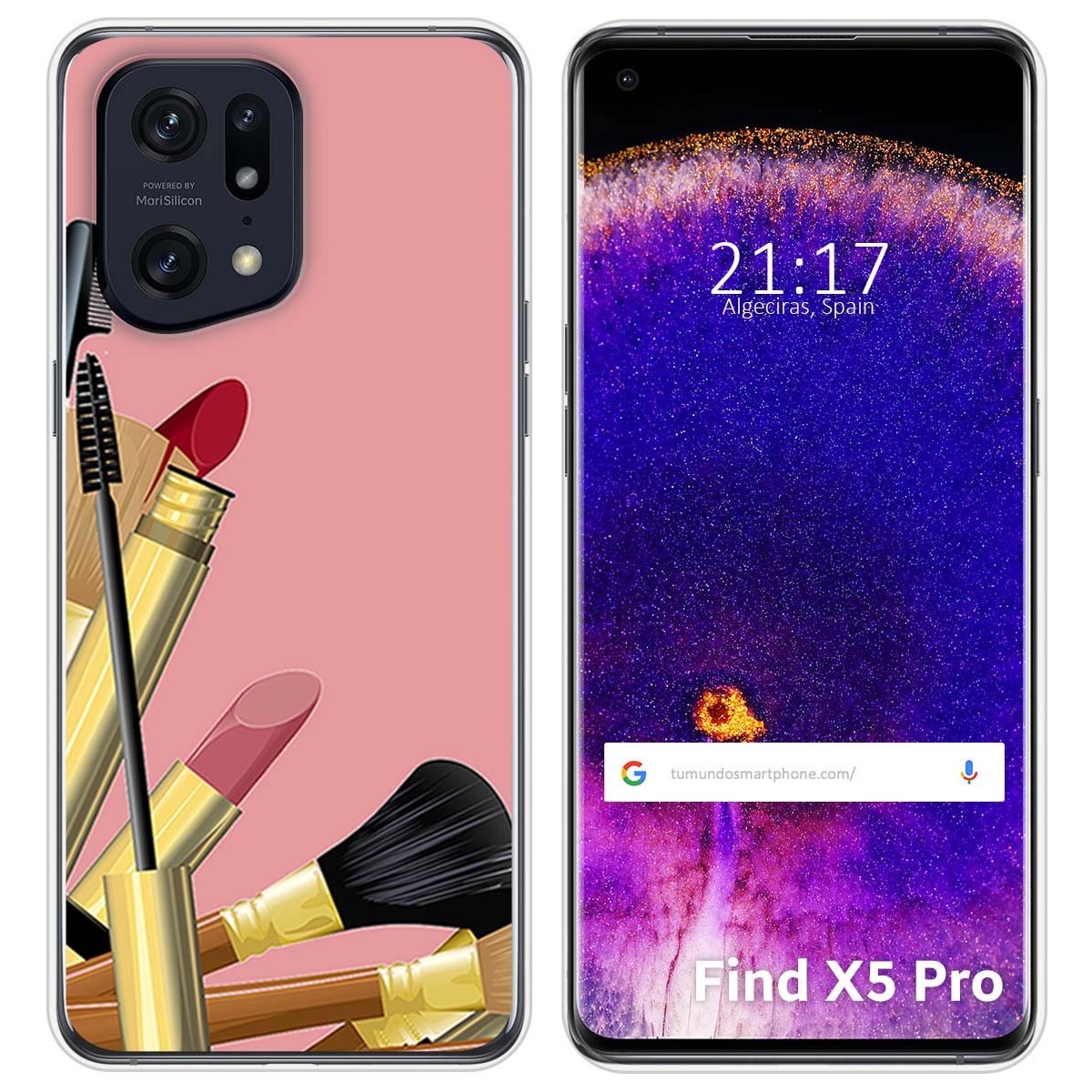 Funda Silicona para Oppo Find X5 Pro 5G diseño Brochas Dibujos