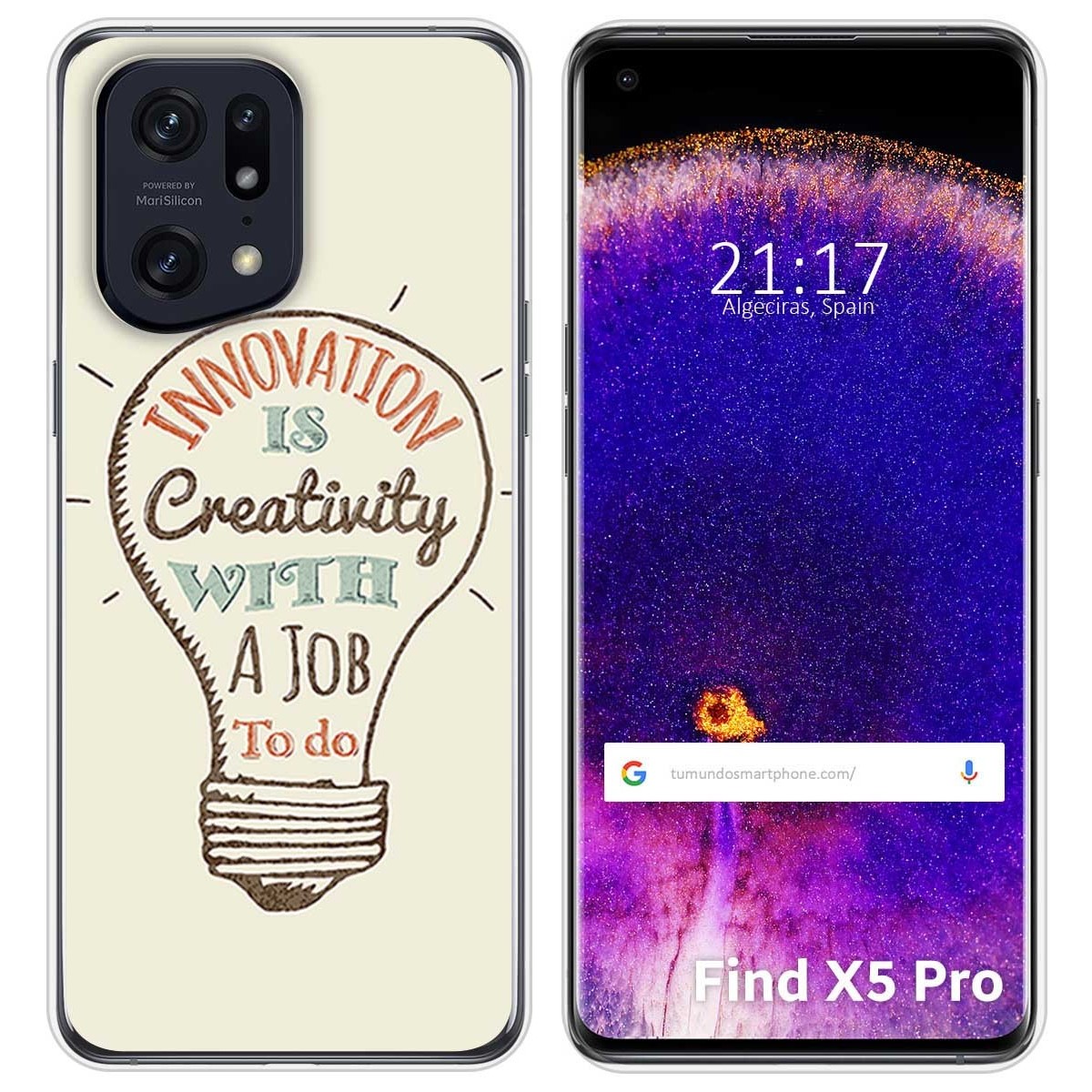 Funda Silicona para Oppo Find X5 Pro 5G diseño Creativity Dibujos