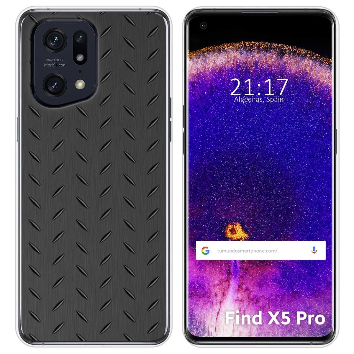 Funda Silicona para Oppo Find X5 Pro 5G diseño Metal Dibujos