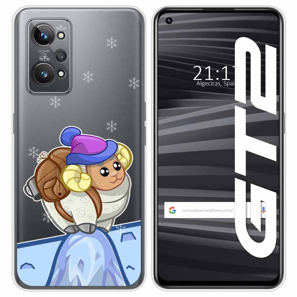 Funda Silicona Transparente para Realme GT 2 5G diseño Cabra Dibujos