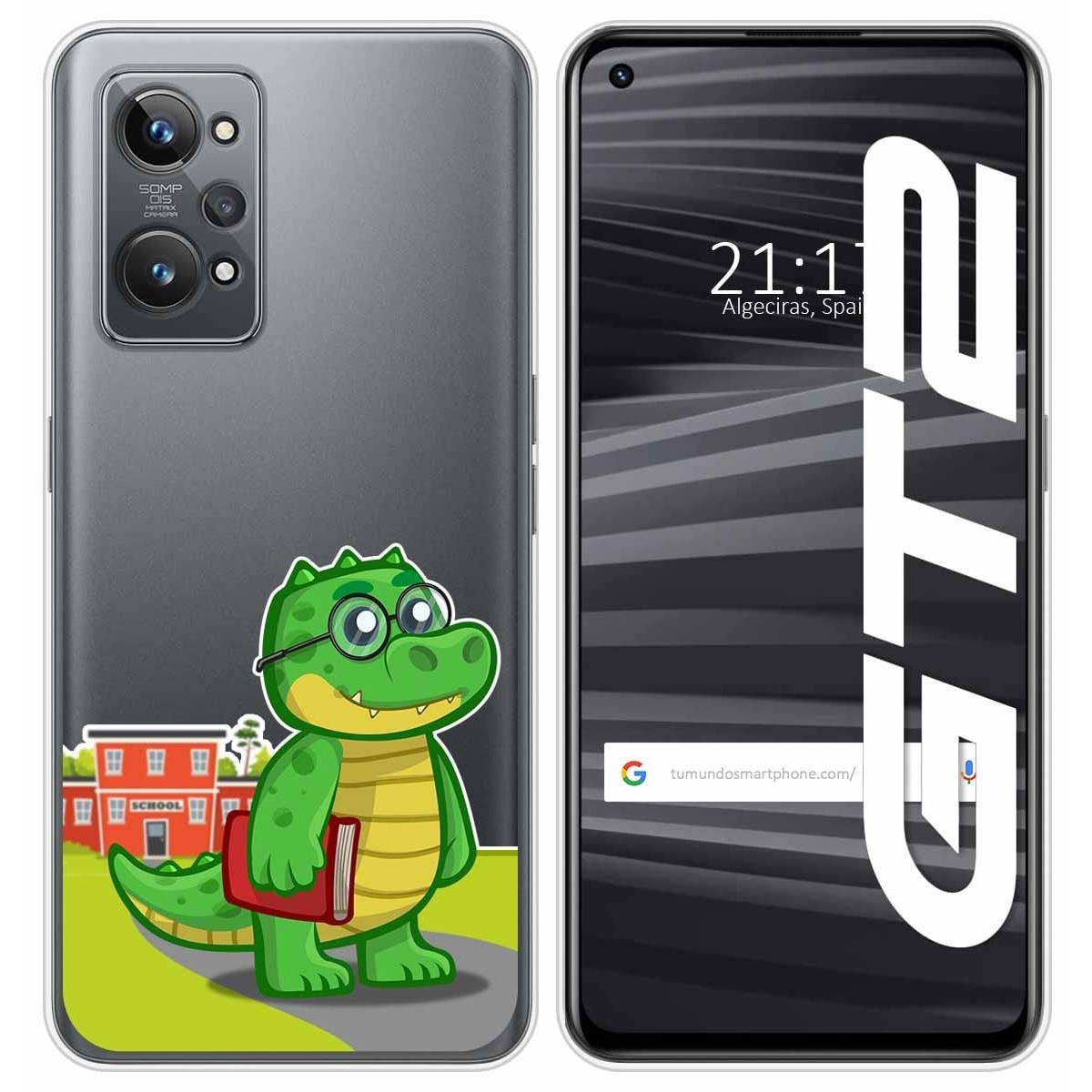 Funda Silicona Transparente para Realme GT 2 5G diseño Coco Dibujos