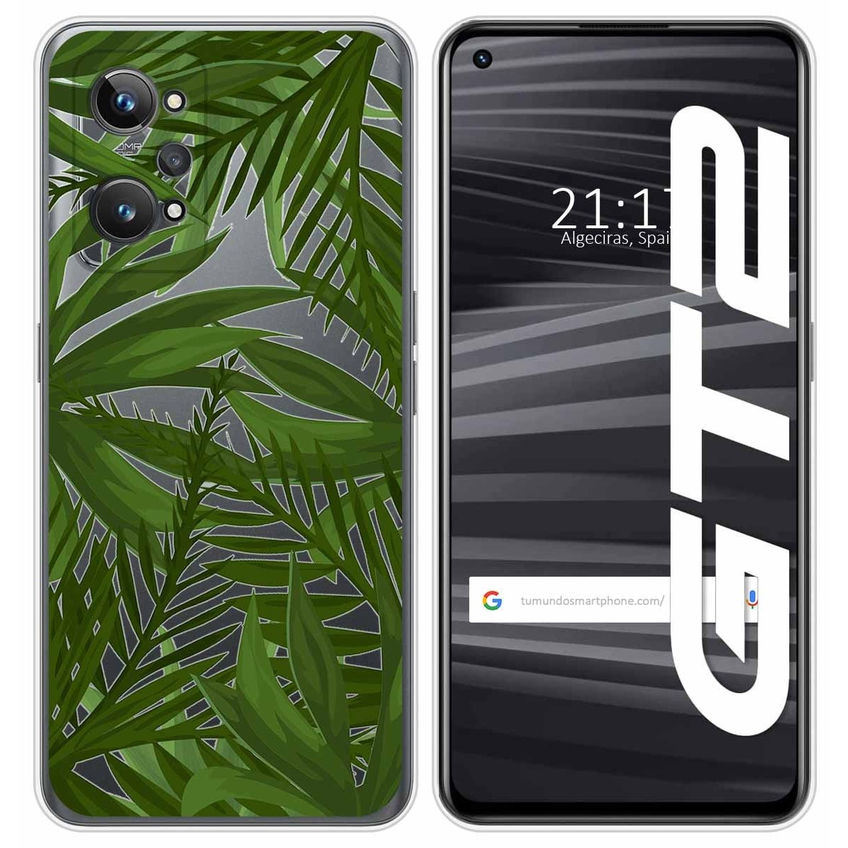 Funda Silicona Transparente para Realme GT 2 5G diseño Jungla Dibujos