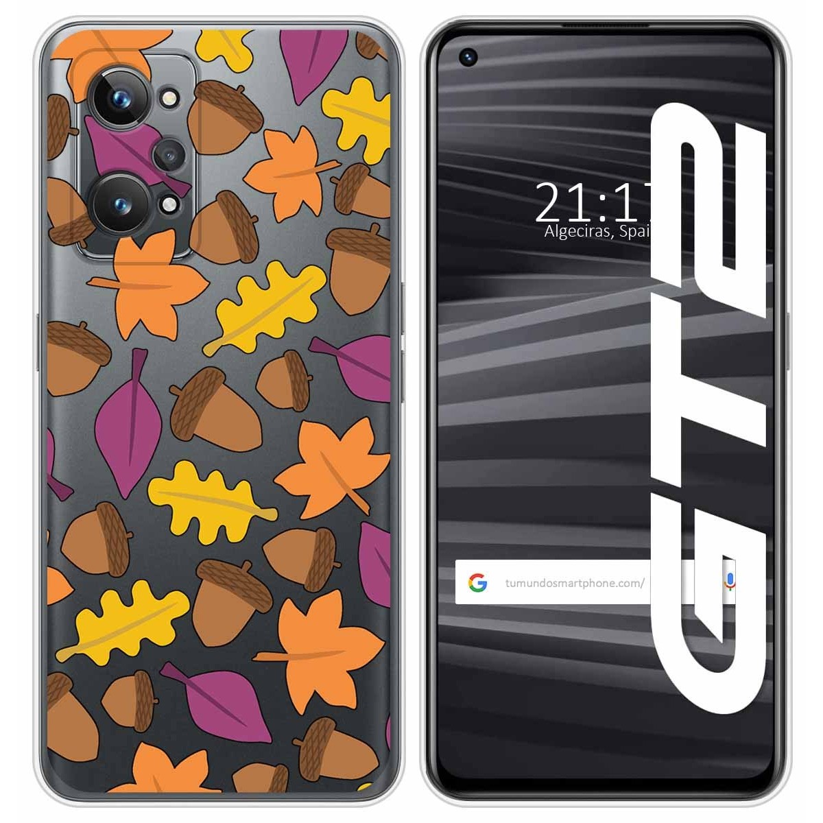 Funda Silicona Transparente para Realme GT 2 5G diseño Otoño Dibujos