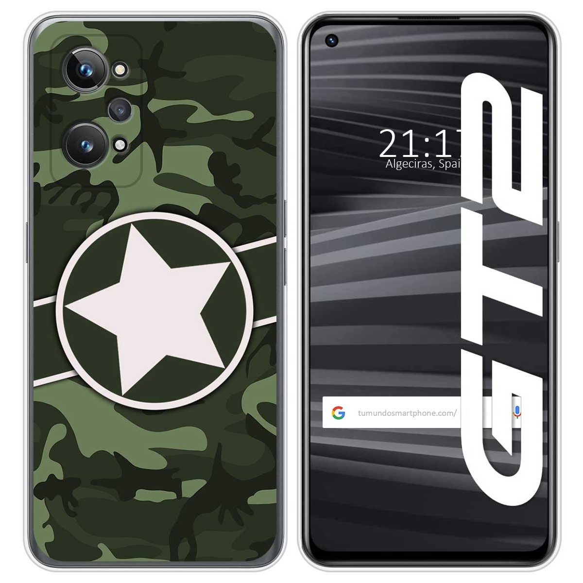 Funda Silicona para Realme GT 2 5G diseño Camuflaje 01 Dibujos