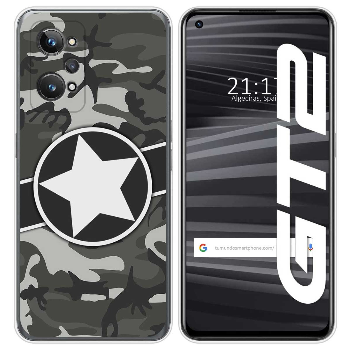 Funda Silicona para Realme GT 2 5G diseño Camuflaje 02 Dibujos