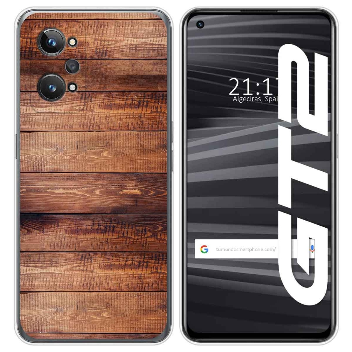 Funda Silicona para Realme GT 2 5G diseño Madera 02 Dibujos