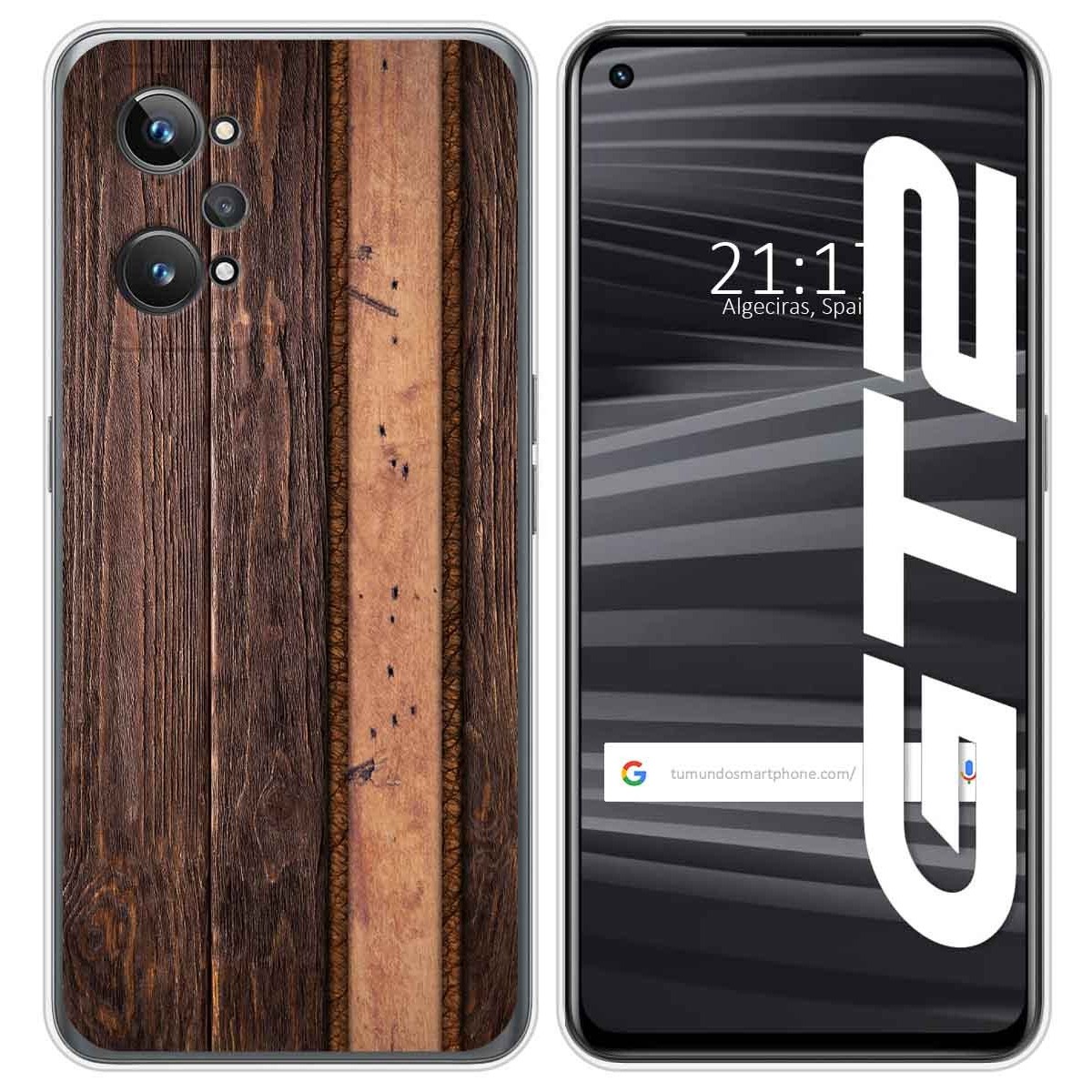 Funda Silicona para Realme GT 2 5G diseño Madera 05 Dibujos