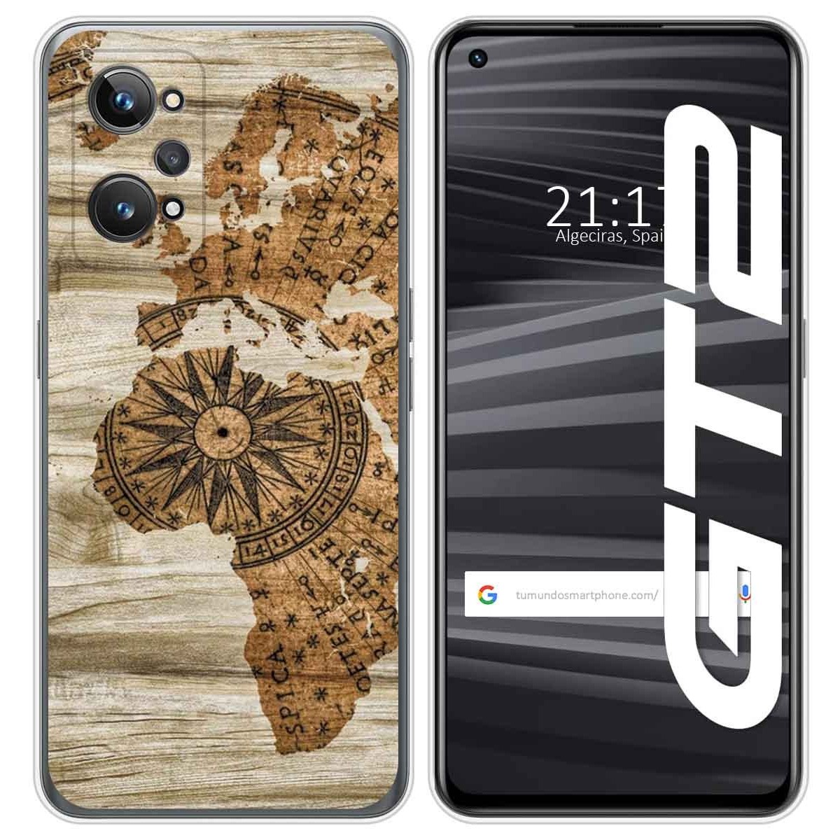 Funda Silicona para Realme GT 2 5G diseño Madera 07 Dibujos