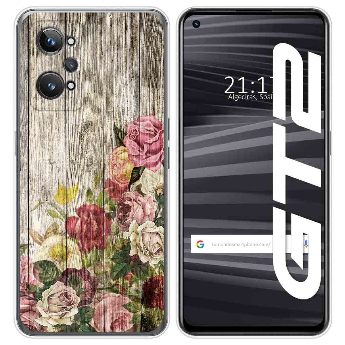 Funda Silicona para Realme GT 2 5G diseño Madera 08 Dibujos