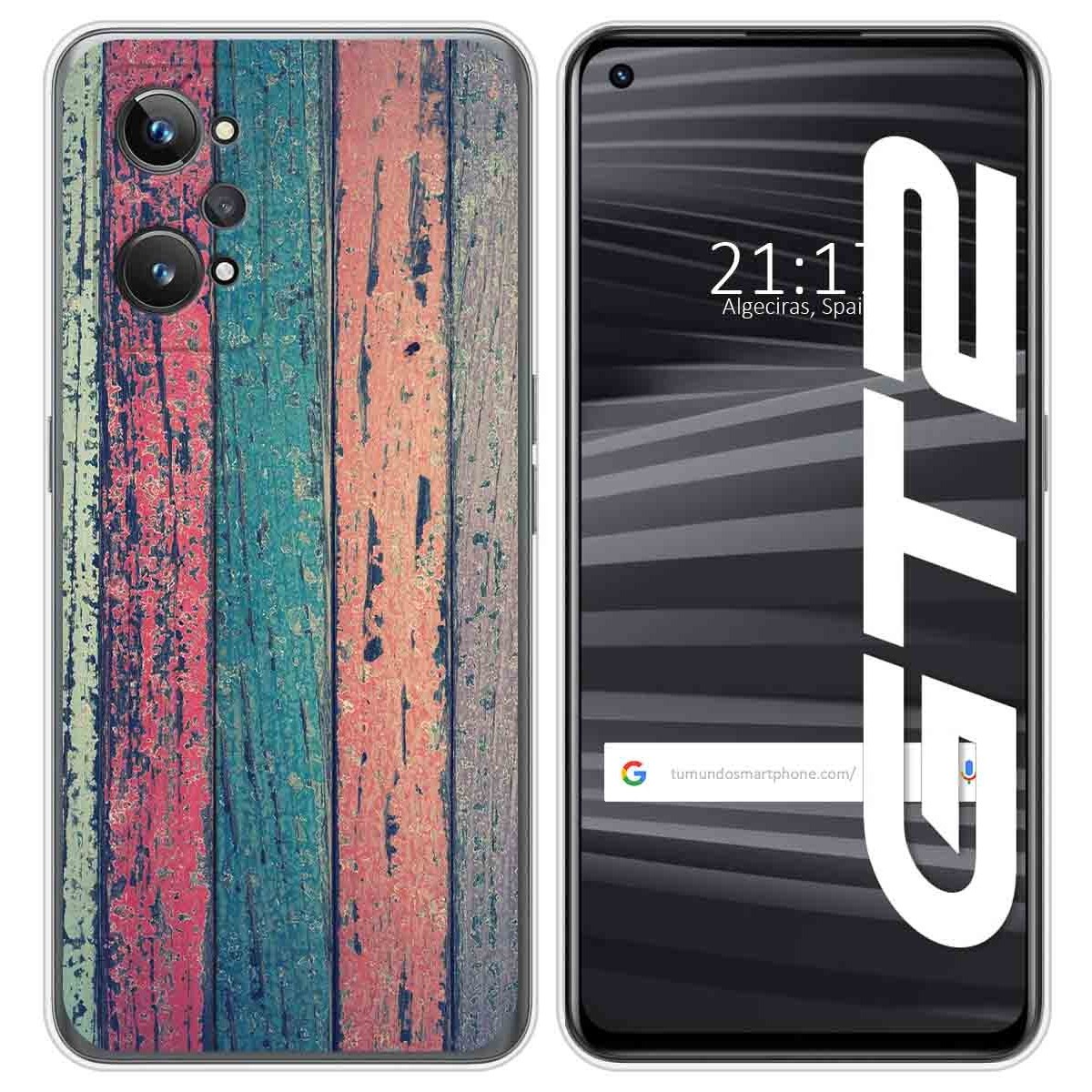 Funda Silicona para Realme GT 2 5G diseño Madera 10 Dibujos