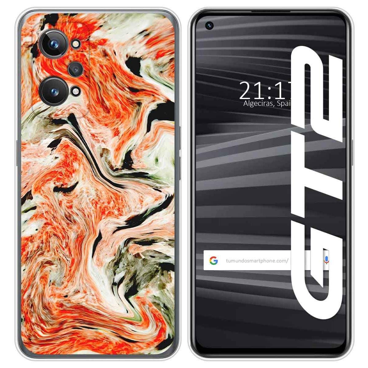 Funda Silicona para Realme GT 2 5G diseño Mármol 12 Dibujos