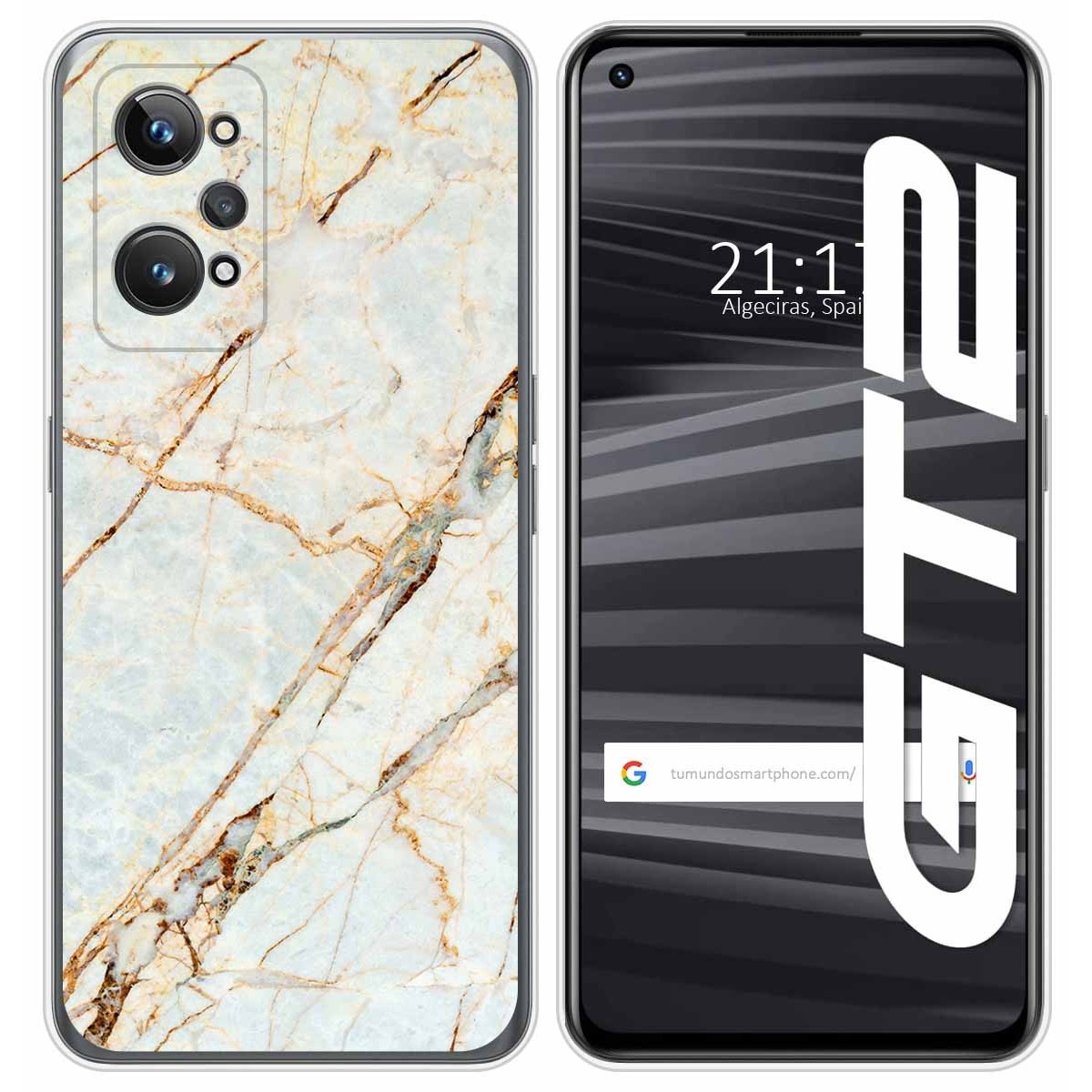 Funda Silicona para Realme GT 2 5G diseño Mármol 13 Dibujos