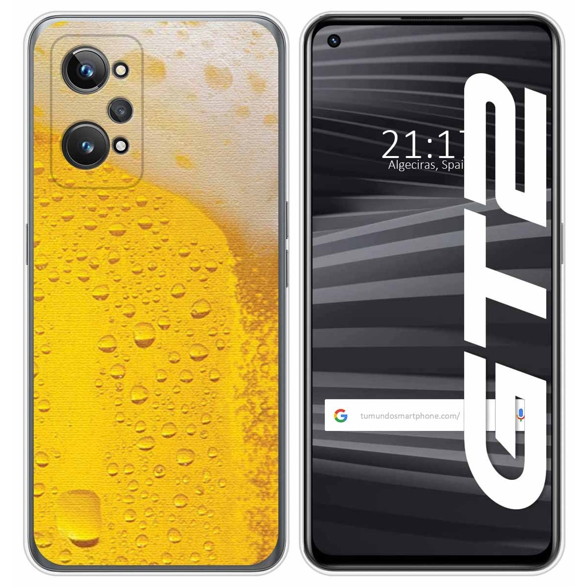 Funda Silicona para Realme GT 2 5G diseño Cerveza Dibujos