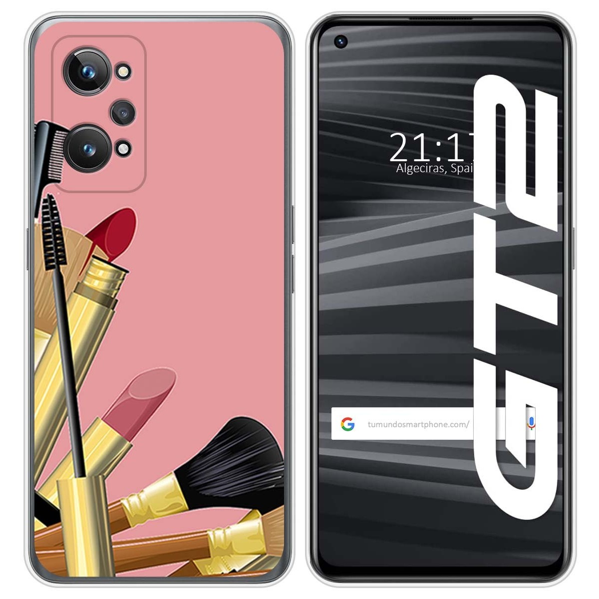 Funda Silicona para Realme GT 2 5G diseño Brochas Dibujos