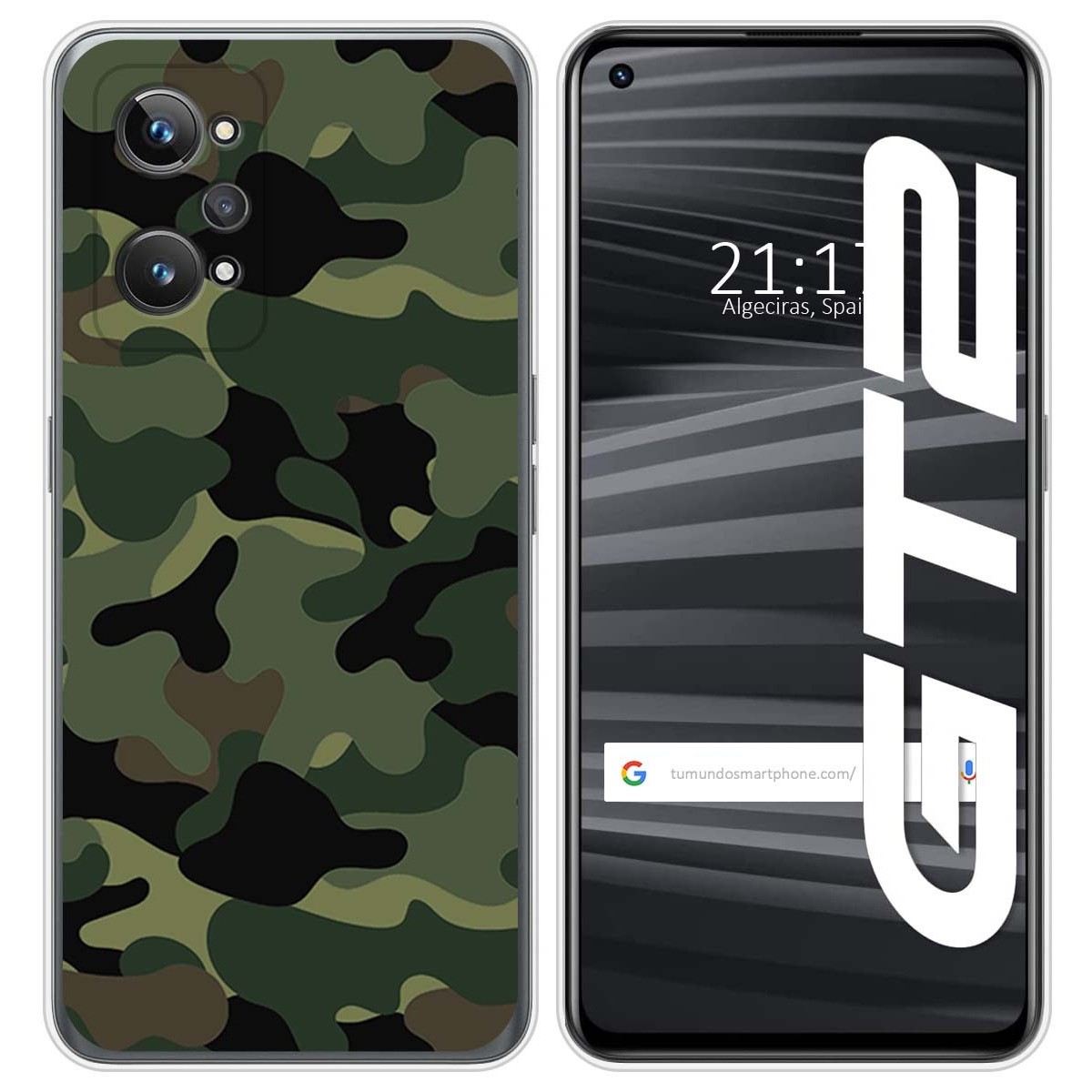 Funda Silicona para Realme GT 2 5G diseño Camuflaje Dibujos