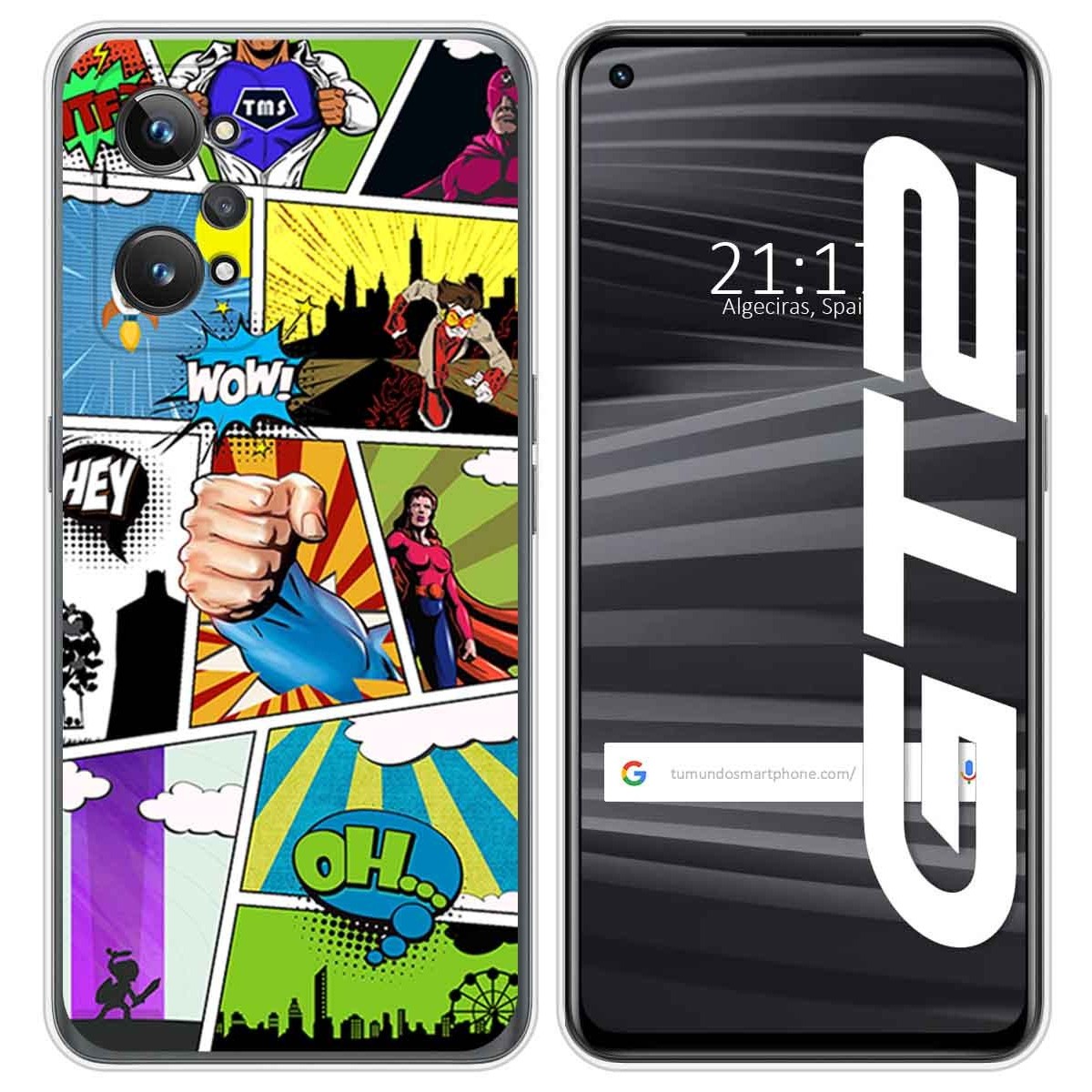 Funda Silicona para Realme GT 2 5G diseño Comic Dibujos