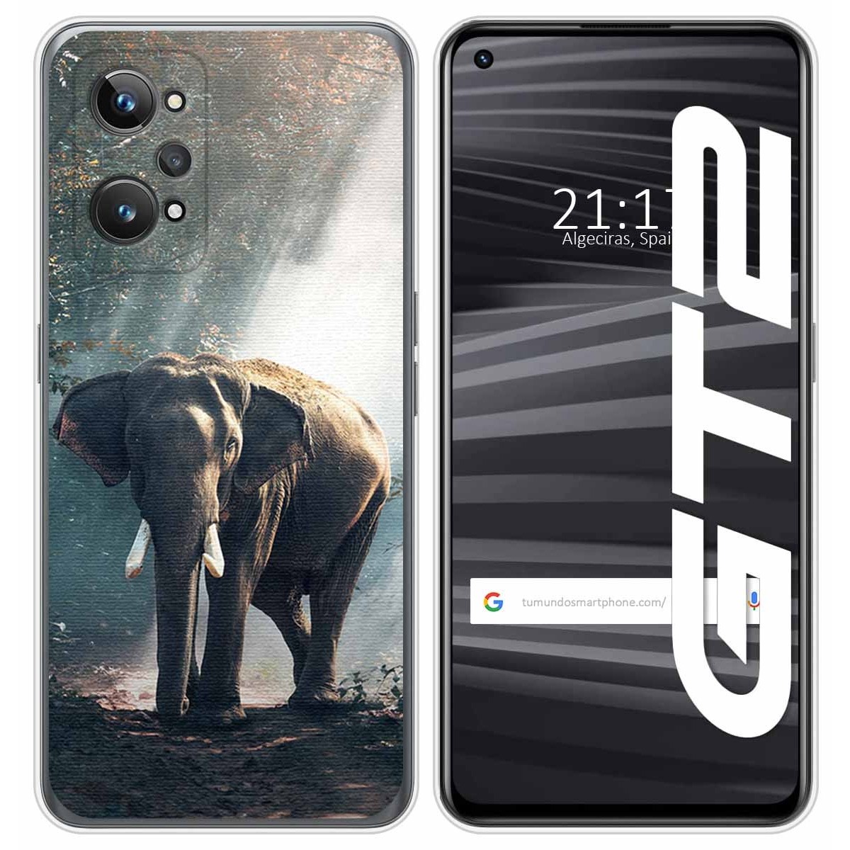 Funda Silicona para Realme GT 2 5G diseño Elefante Dibujos