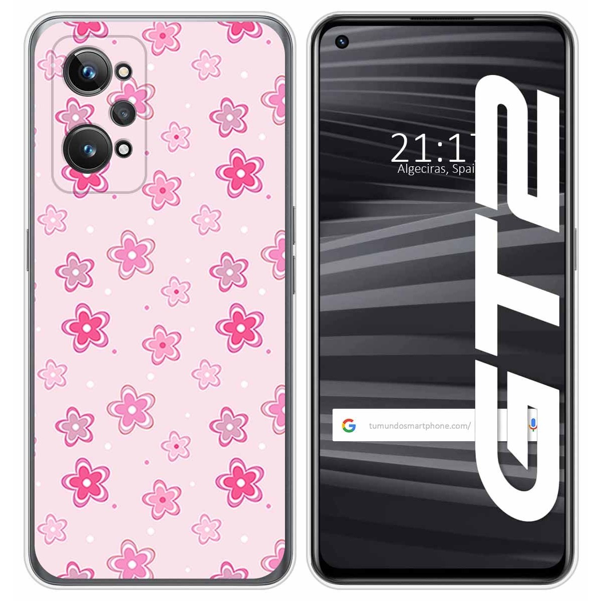 Funda Silicona para Realme GT 2 5G diseño Flores Dibujos