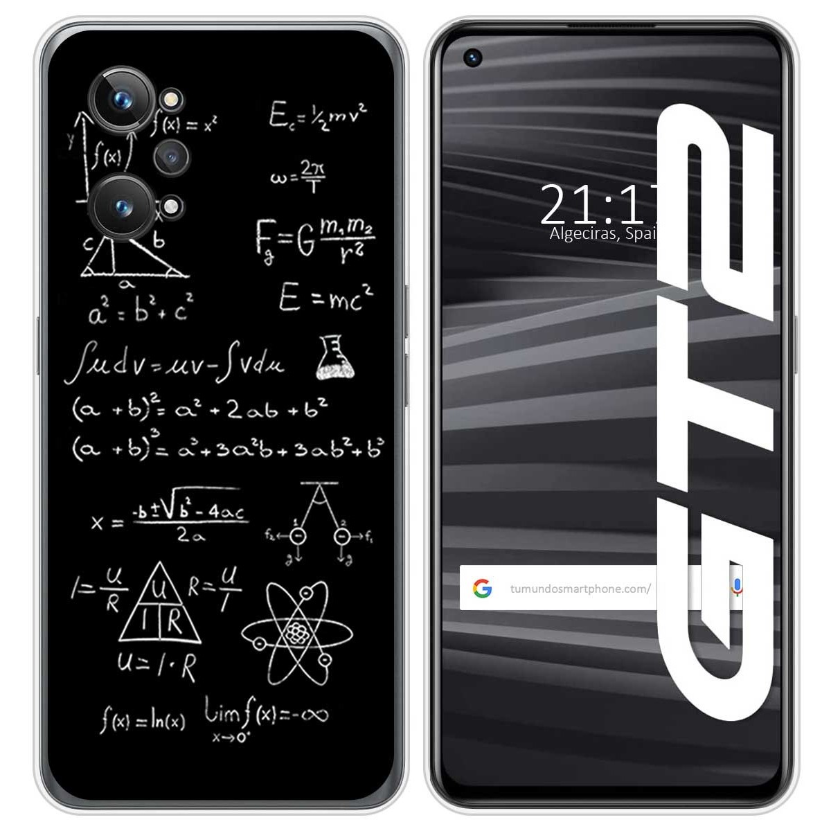 Funda Silicona para Realme GT 2 5G diseño Formulas Dibujos