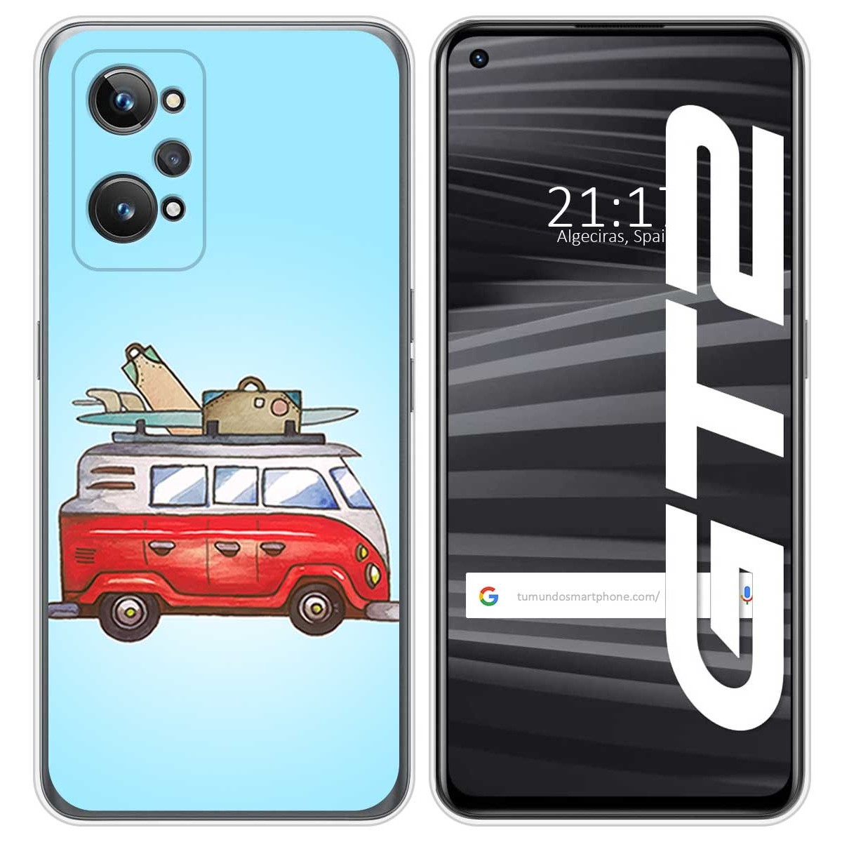 Funda Silicona para Realme GT 2 5G diseño Furgoneta Dibujos