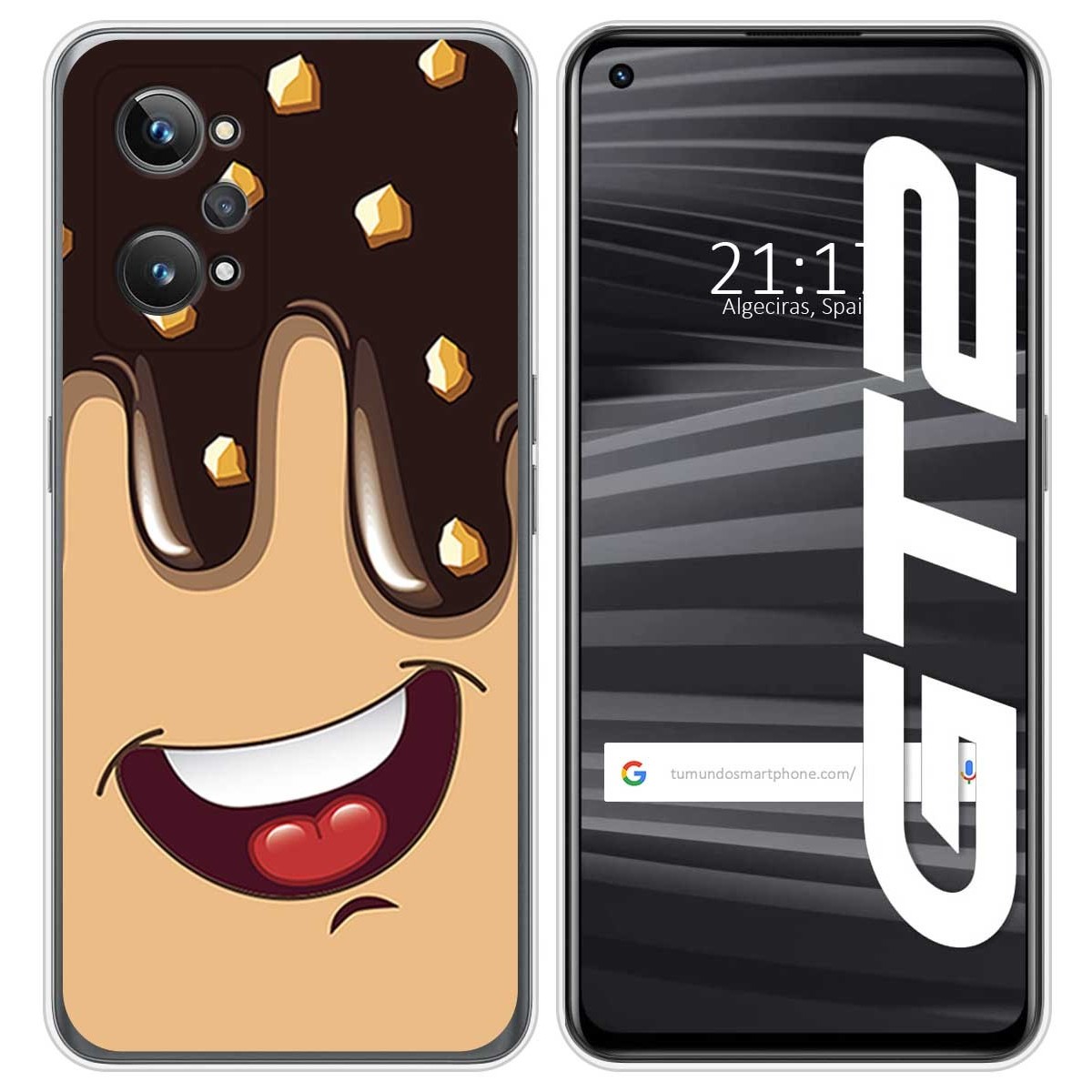 Funda Silicona para Realme GT 2 5G diseño Helado Chocolate Dibujos