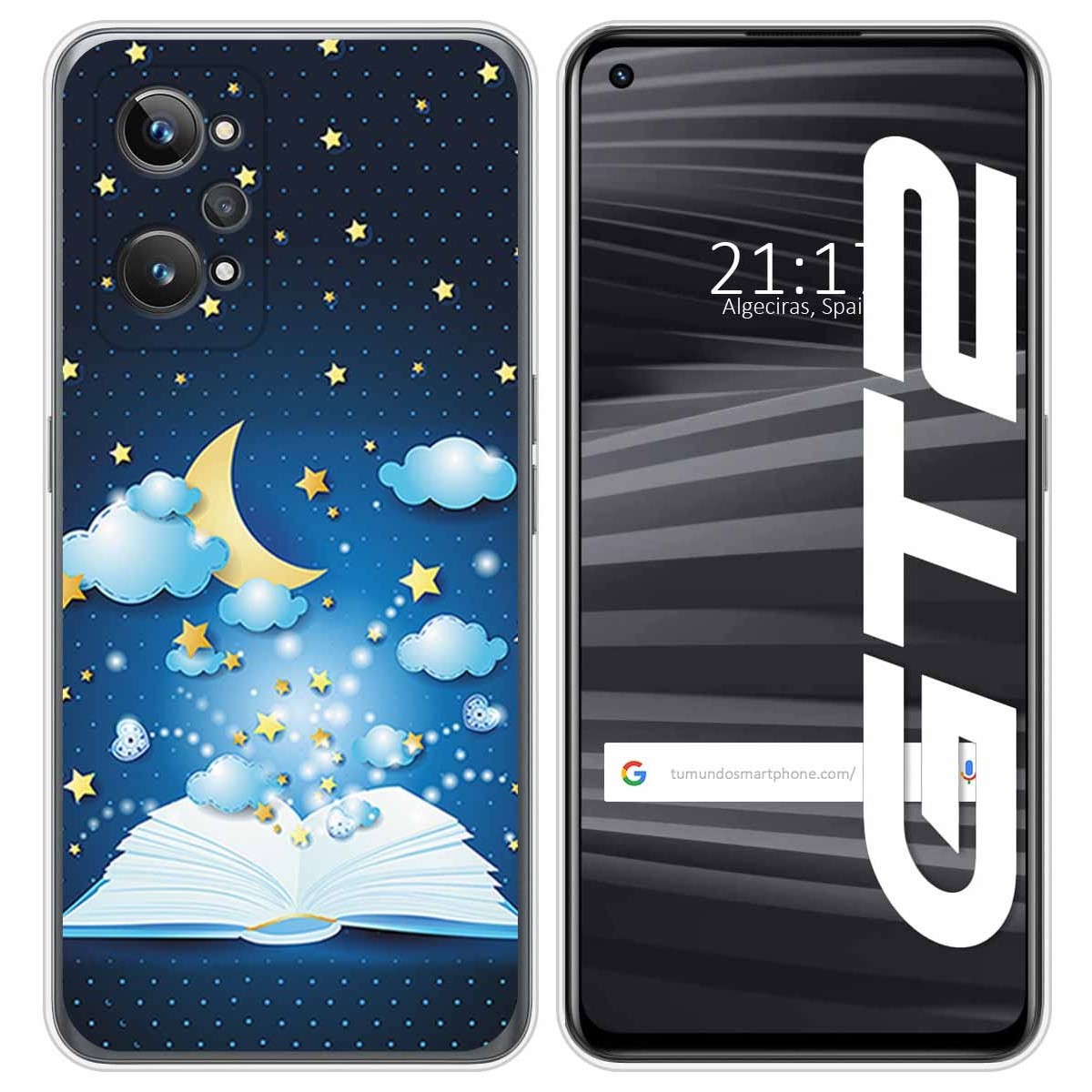 Funda Silicona para Realme GT 2 5G diseño Libro Cuentos Dibujos