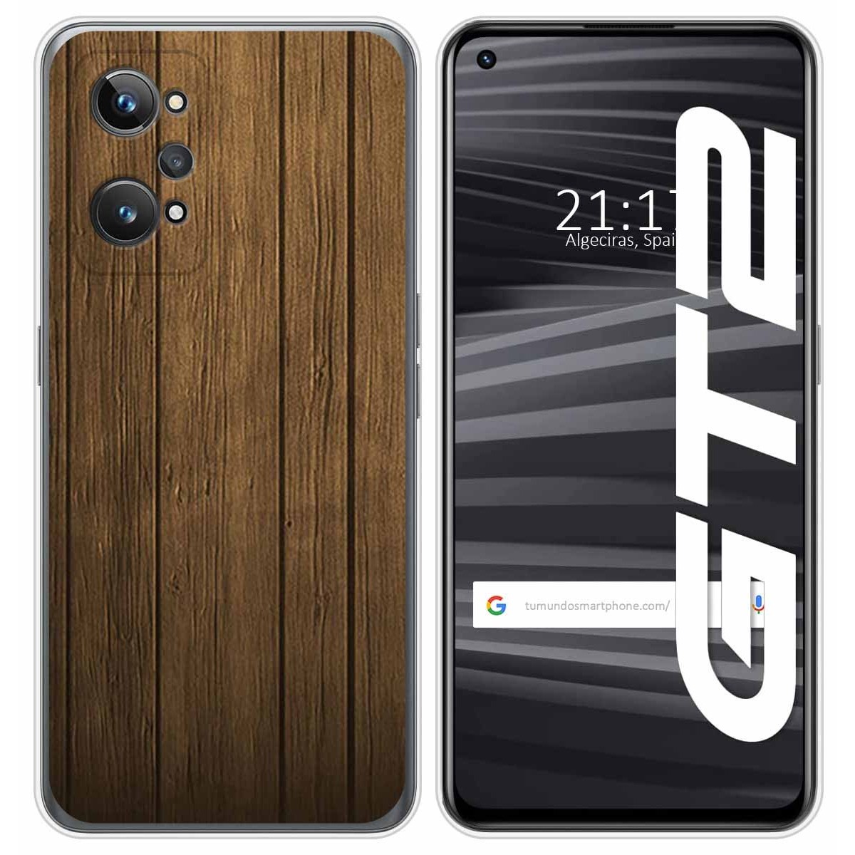 Funda Silicona para Realme GT 2 5G diseño Madera Dibujos