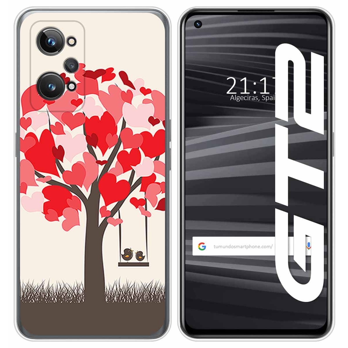 Funda Silicona para Realme GT 2 5G diseño Pajaritos Dibujos