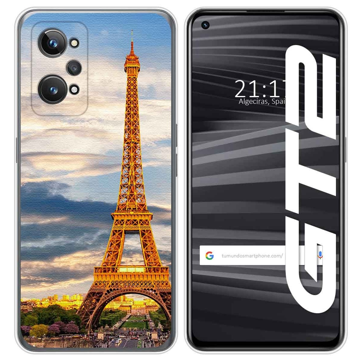 Funda Silicona para Realme GT 2 5G diseño Paris Dibujos