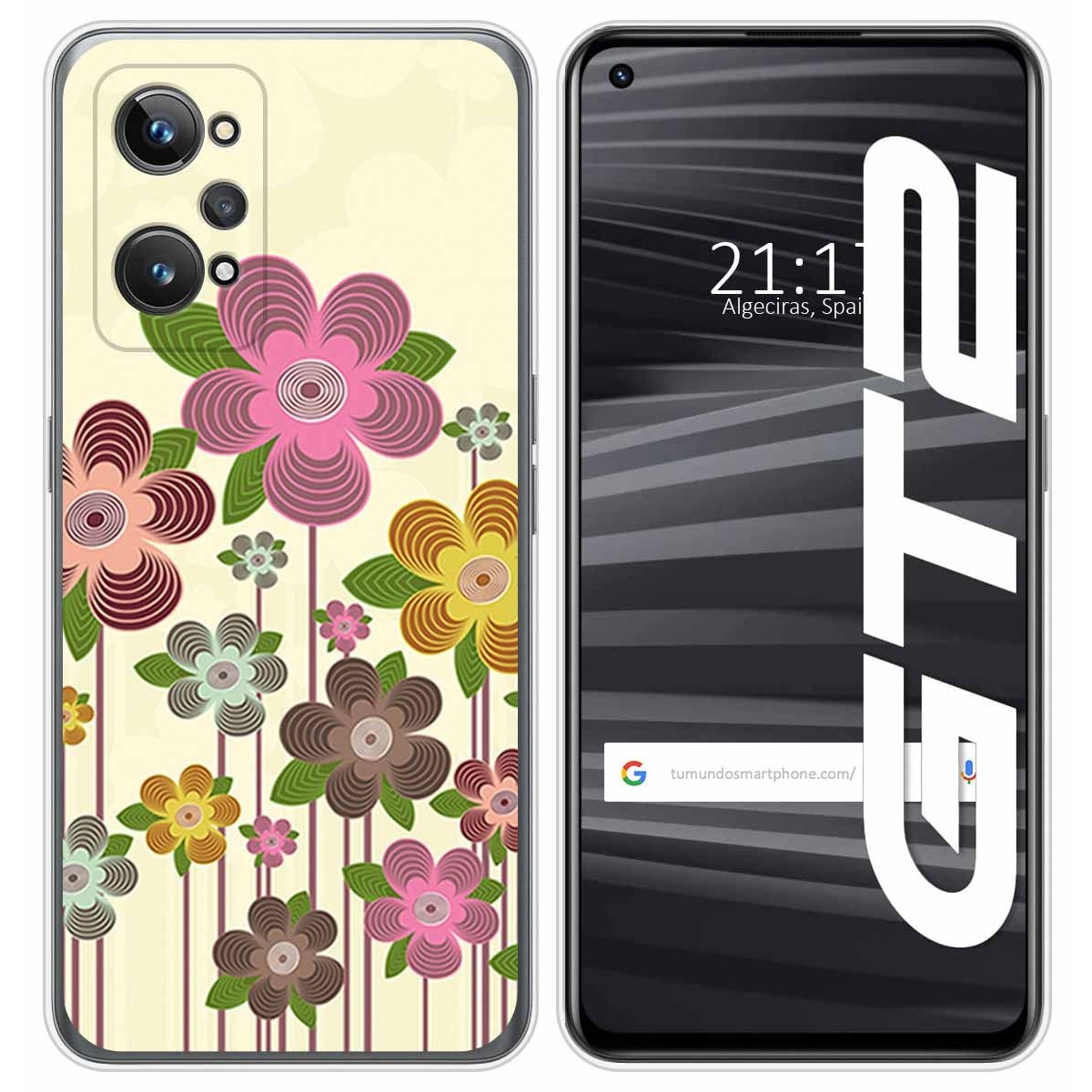 Funda Silicona para Realme GT 2 5G diseño Primavera En Flor Dibujos