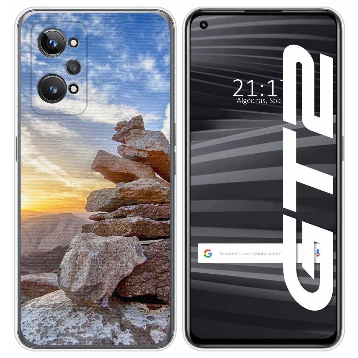 Funda Silicona para Realme GT 2 5G diseño Sunset Dibujos