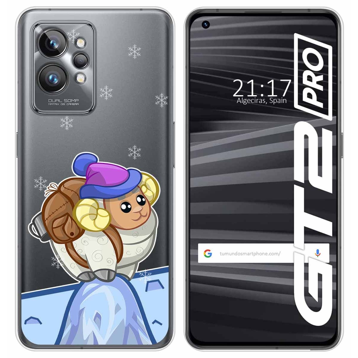 Funda Silicona Transparente para Realme GT 2 Pro 5G diseño Cabra Dibujos