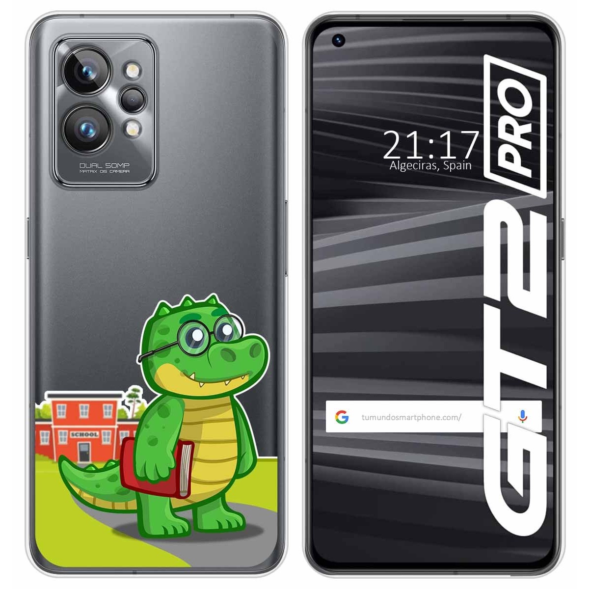 Funda Silicona Transparente para Realme GT 2 Pro 5G diseño Coco Dibujos