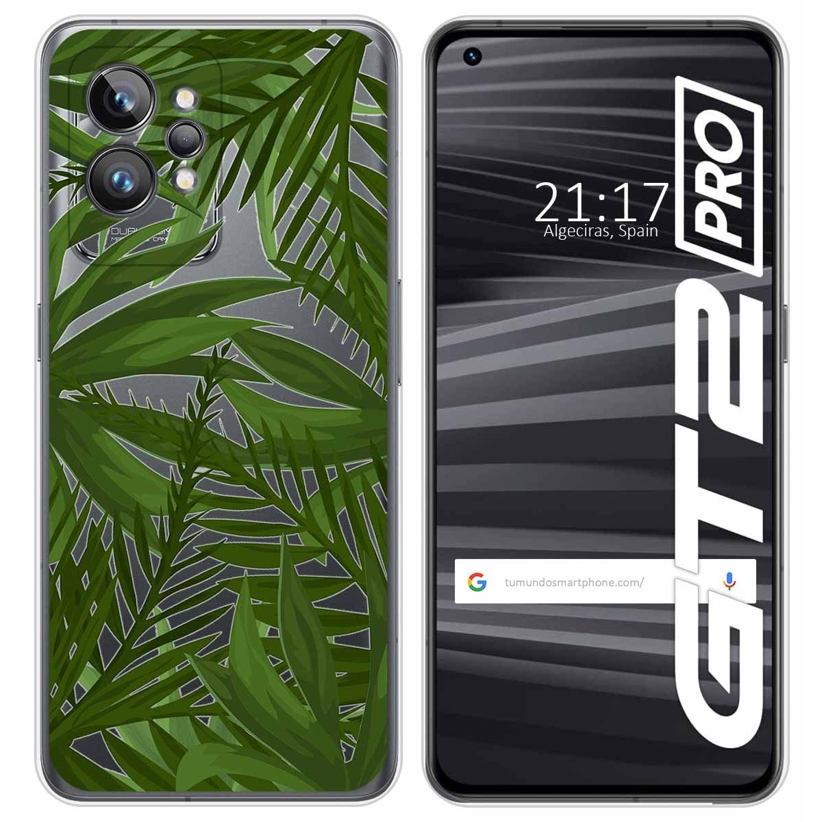 Funda Silicona Transparente para Realme GT 2 Pro 5G diseño Jungla Dibujos