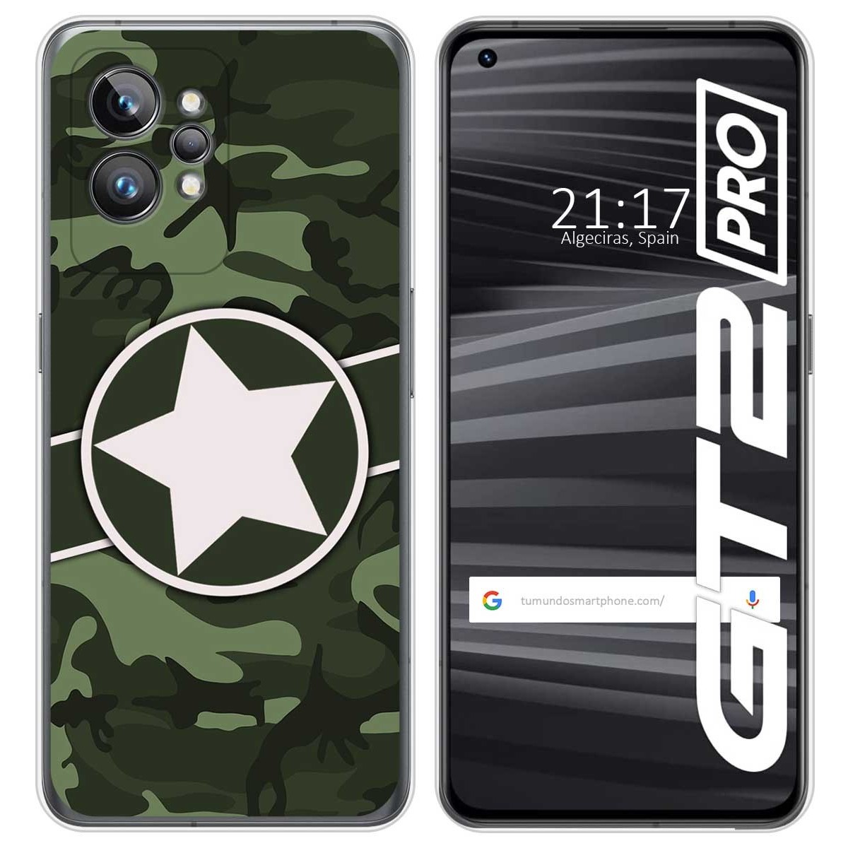 Funda Silicona para Realme GT 2 Pro 5G diseño Camuflaje 01 Dibujos