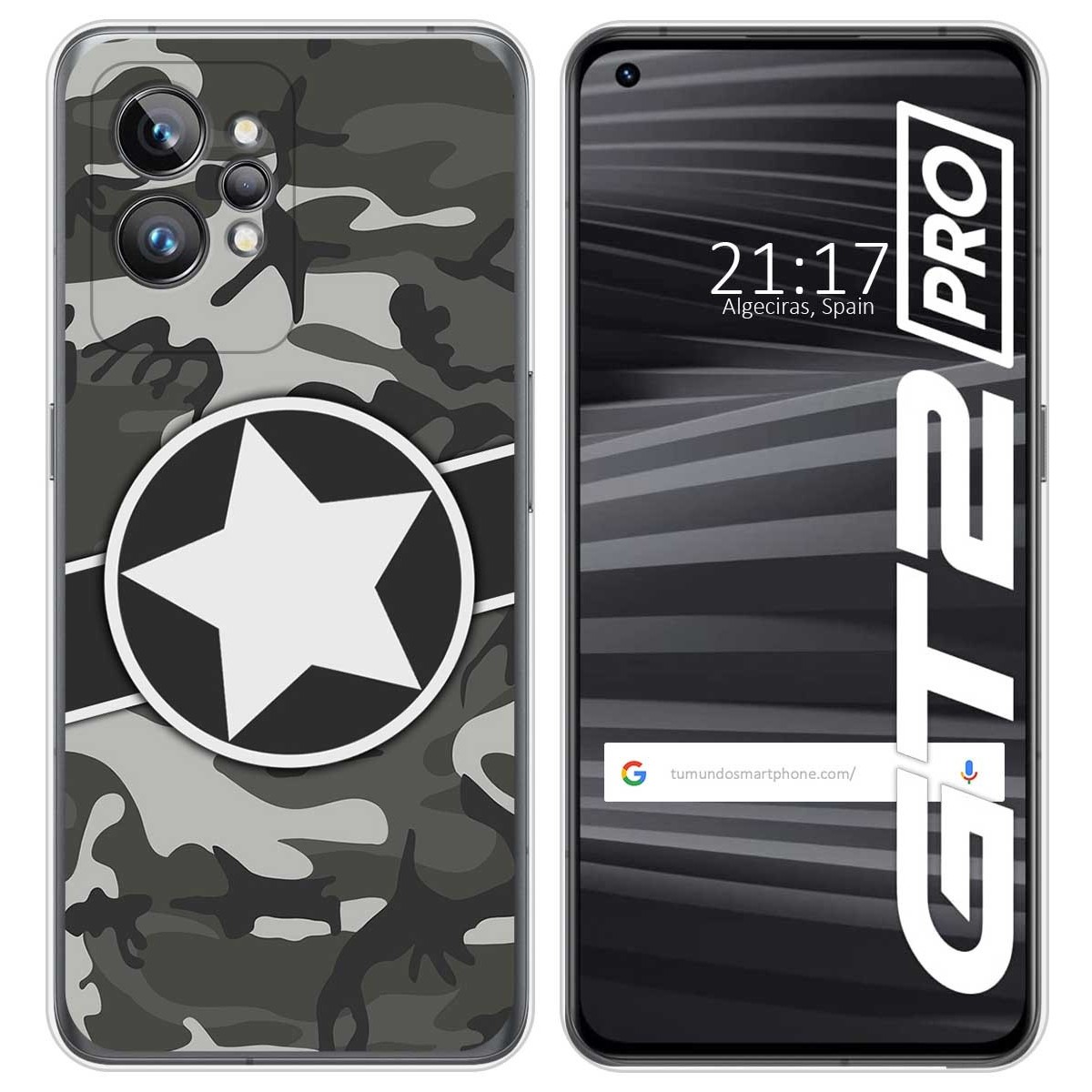 Funda Silicona para Realme GT 2 Pro 5G diseño Camuflaje 02 Dibujos