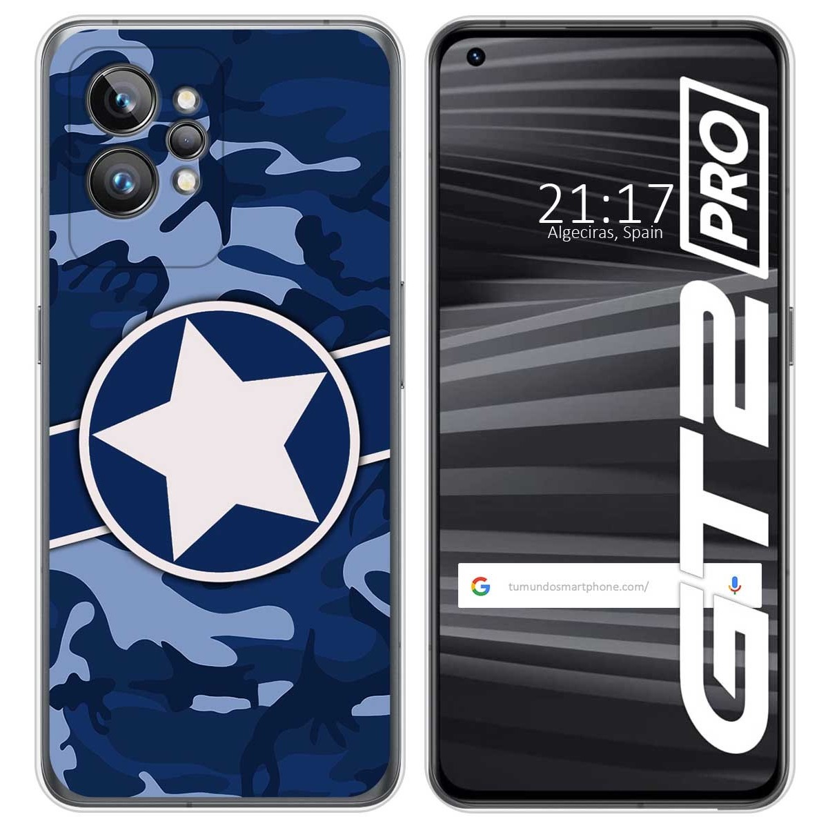 Funda Silicona para Realme GT 2 Pro 5G diseño Camuflaje 03 Dibujos