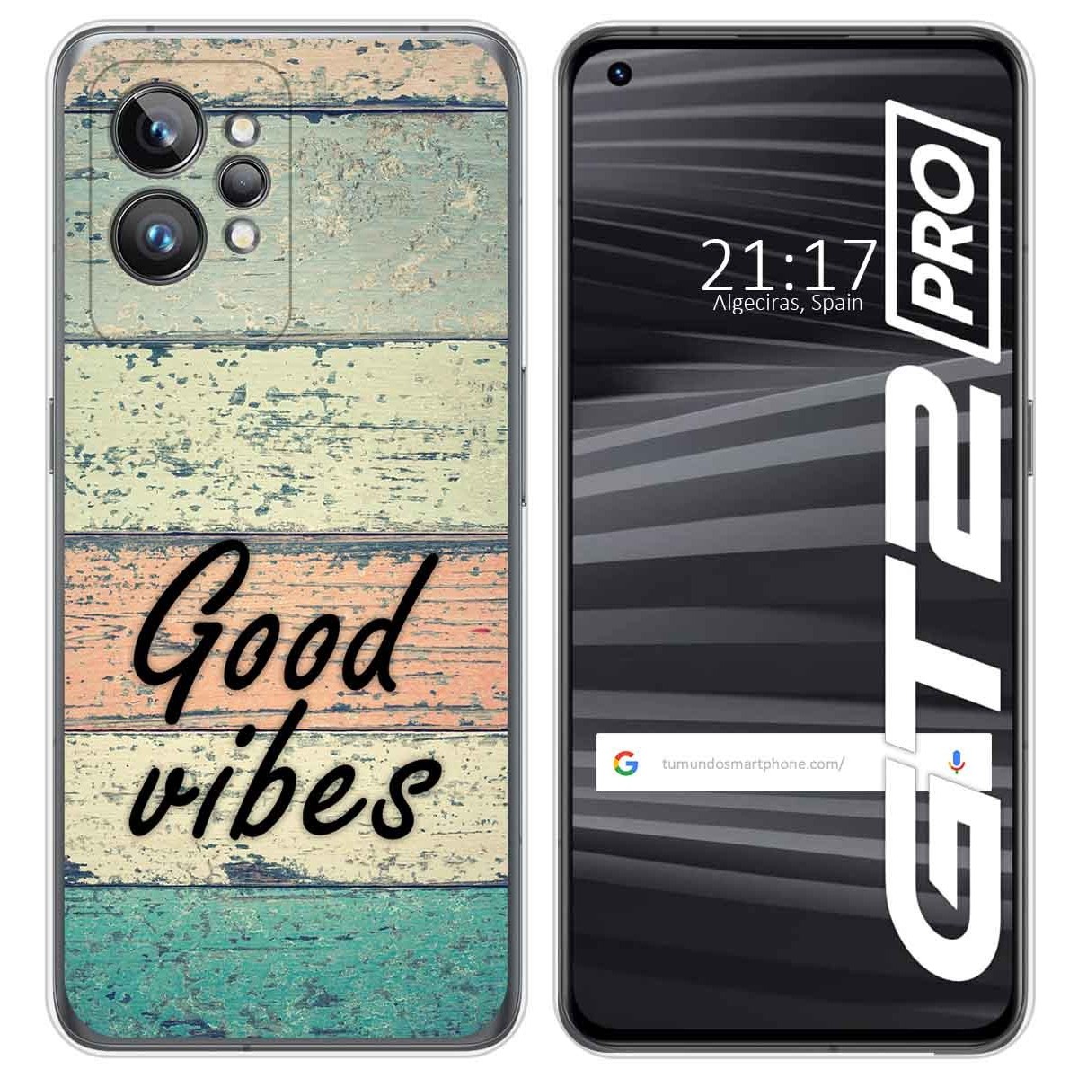 Funda Silicona para Realme GT 2 Pro 5G diseño Madera 01 Dibujos