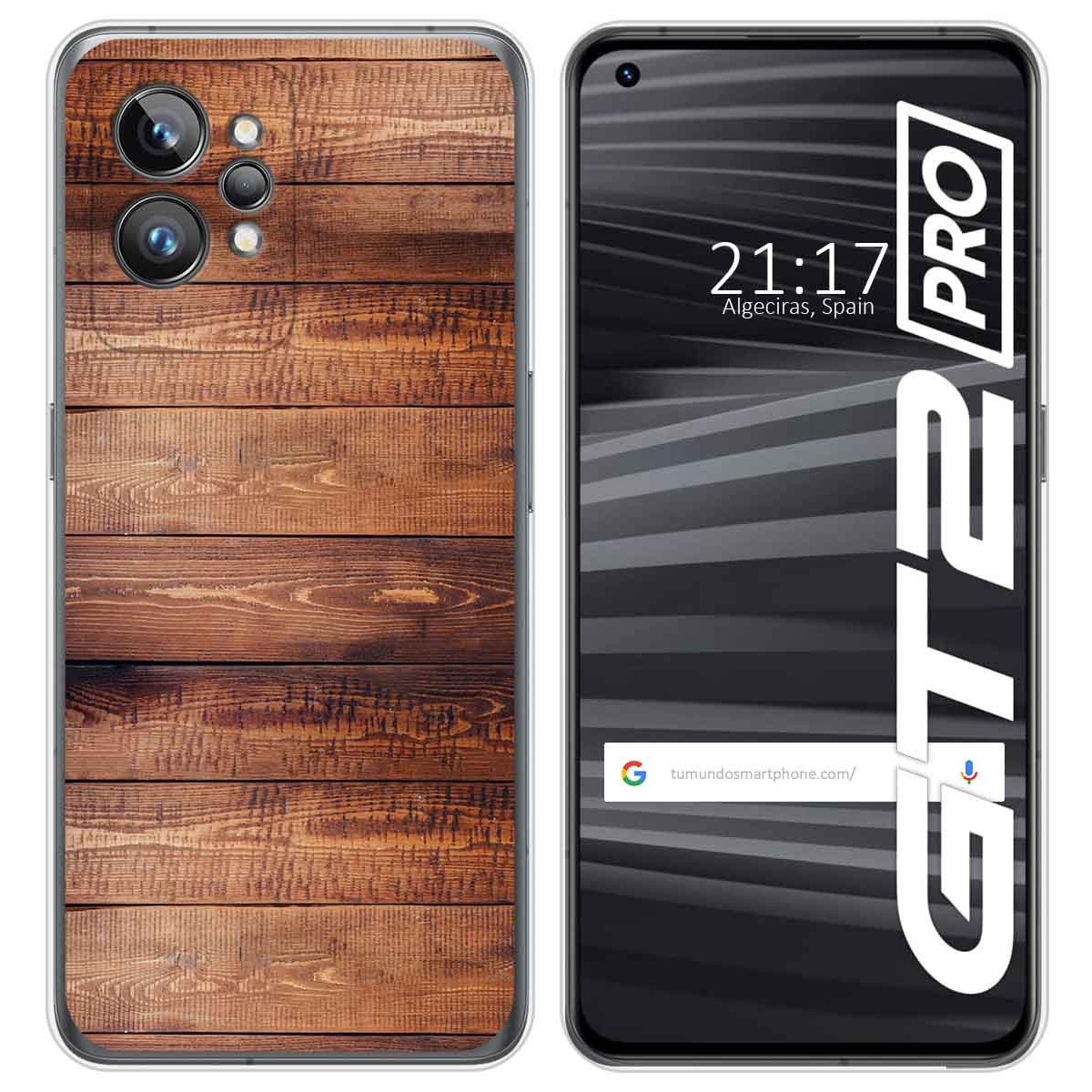 Funda Silicona para Realme GT 2 Pro 5G diseño Madera 02 Dibujos