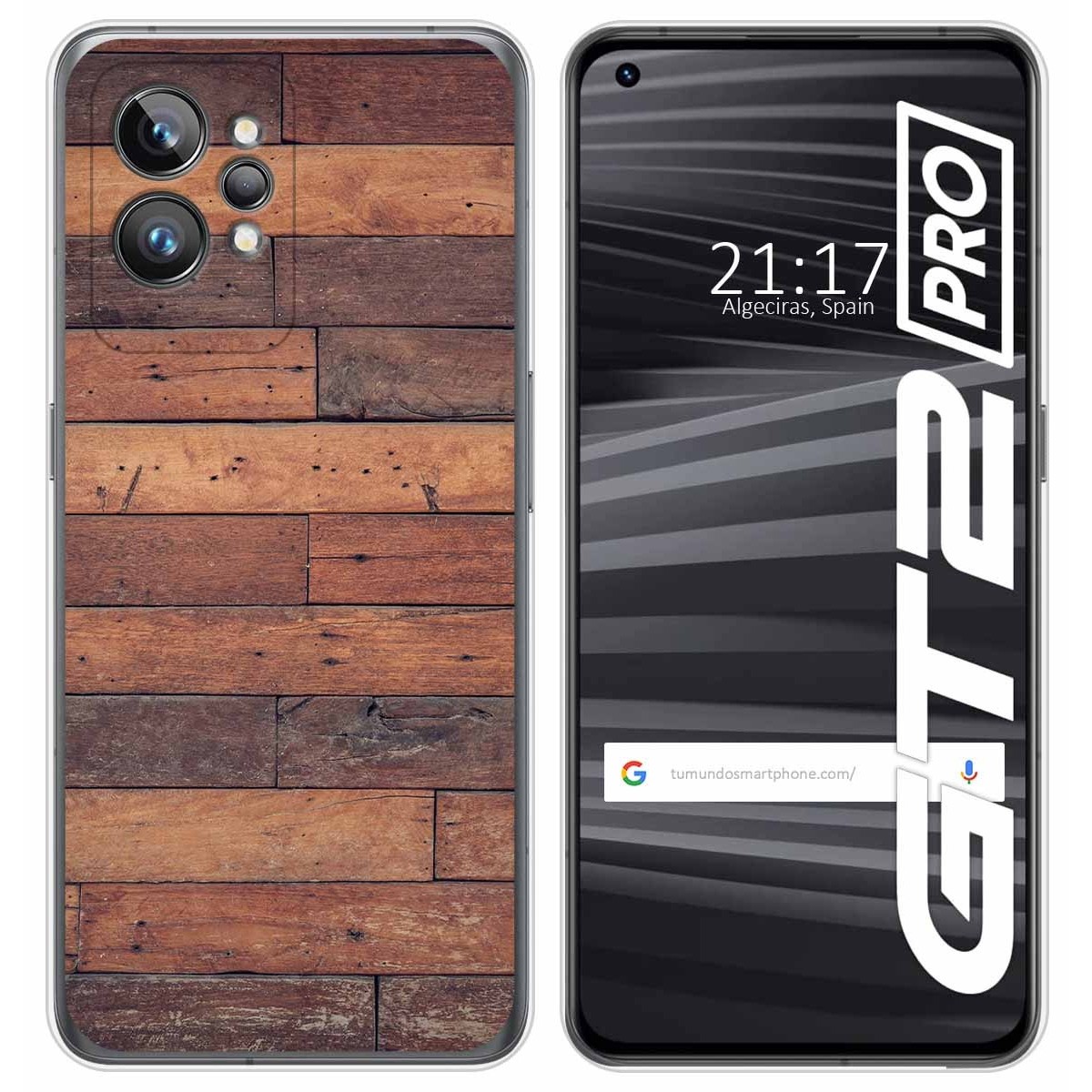 Funda Silicona para Realme GT 2 Pro 5G diseño Madera 03 Dibujos