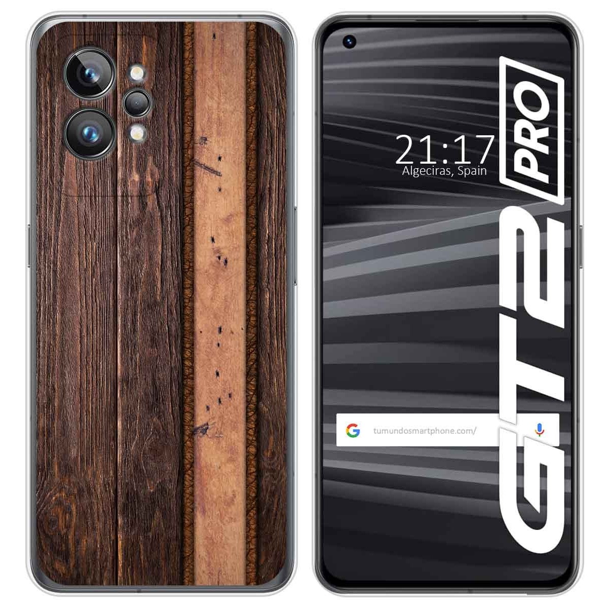 Funda Silicona para Realme GT 2 Pro 5G diseño Madera 05 Dibujos