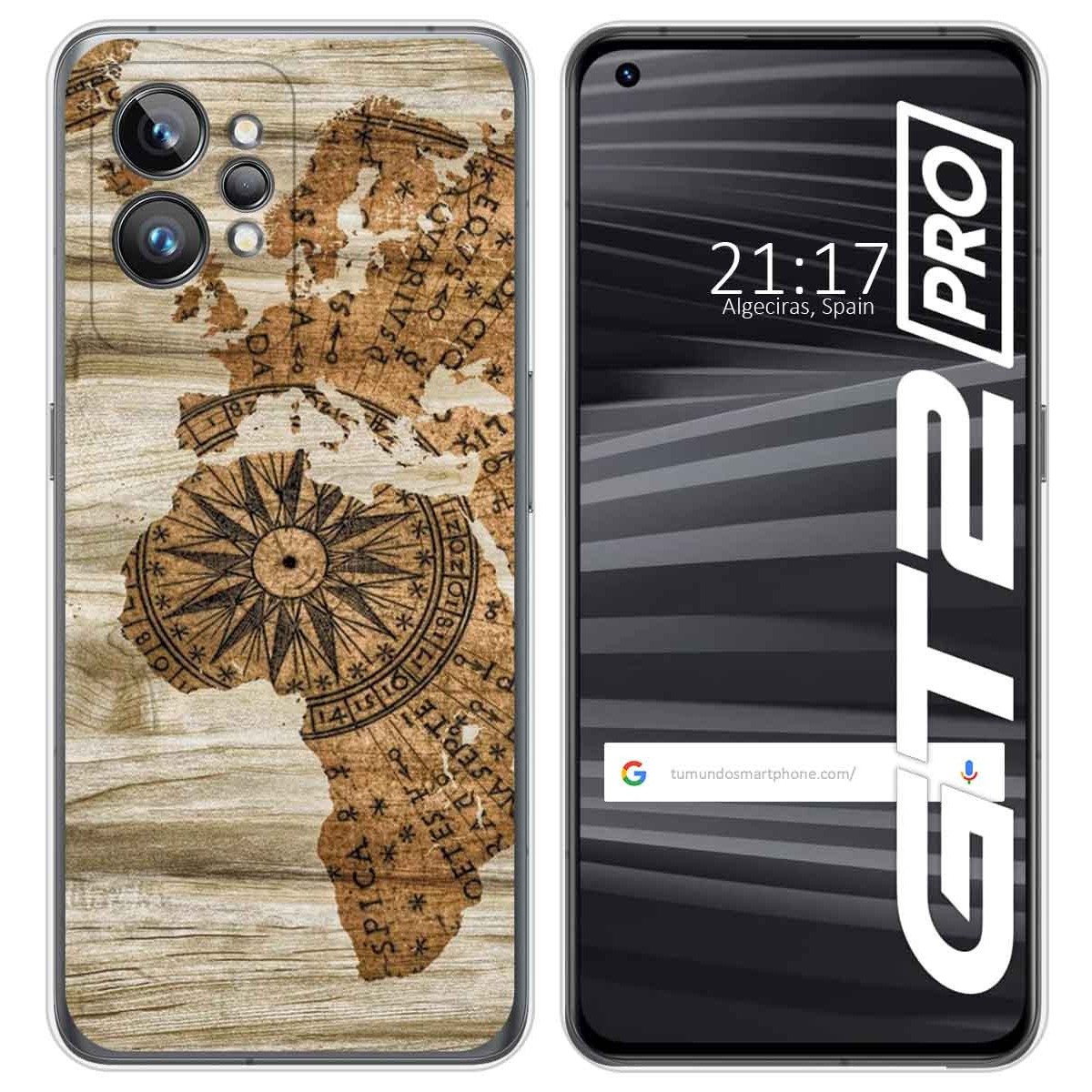 Funda Silicona para Realme GT 2 Pro 5G diseño Madera 07 Dibujos