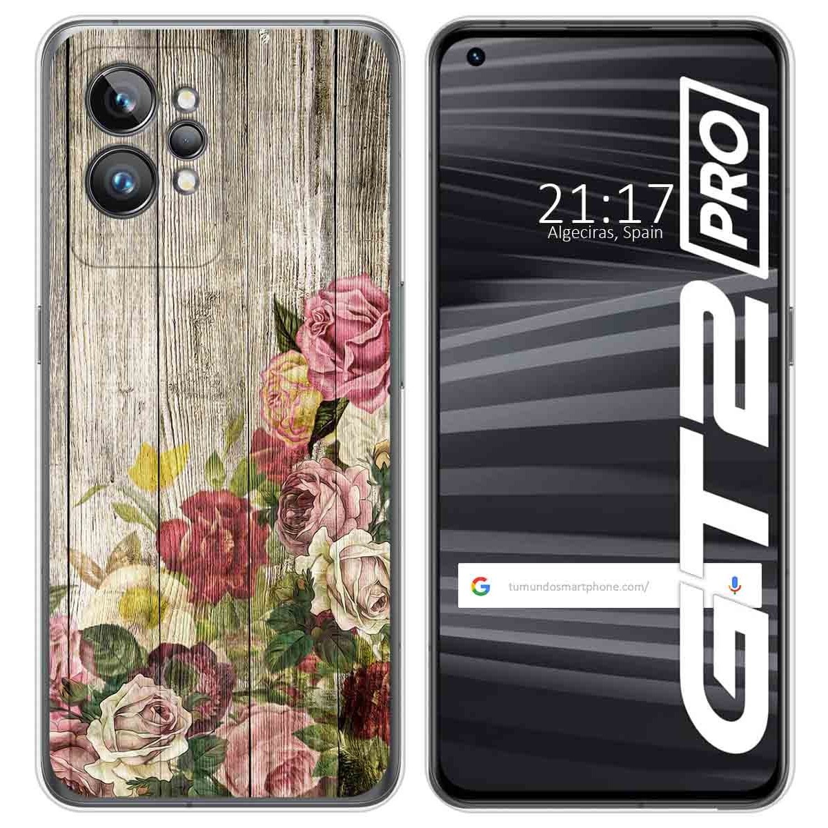 Funda Silicona para Realme GT 2 Pro 5G diseño Madera 08 Dibujos