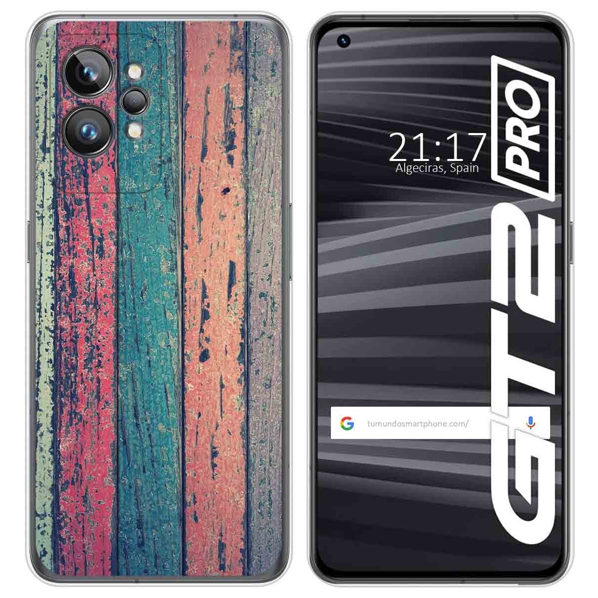 Funda Silicona para Realme GT 2 Pro 5G diseño Madera 10 Dibujos