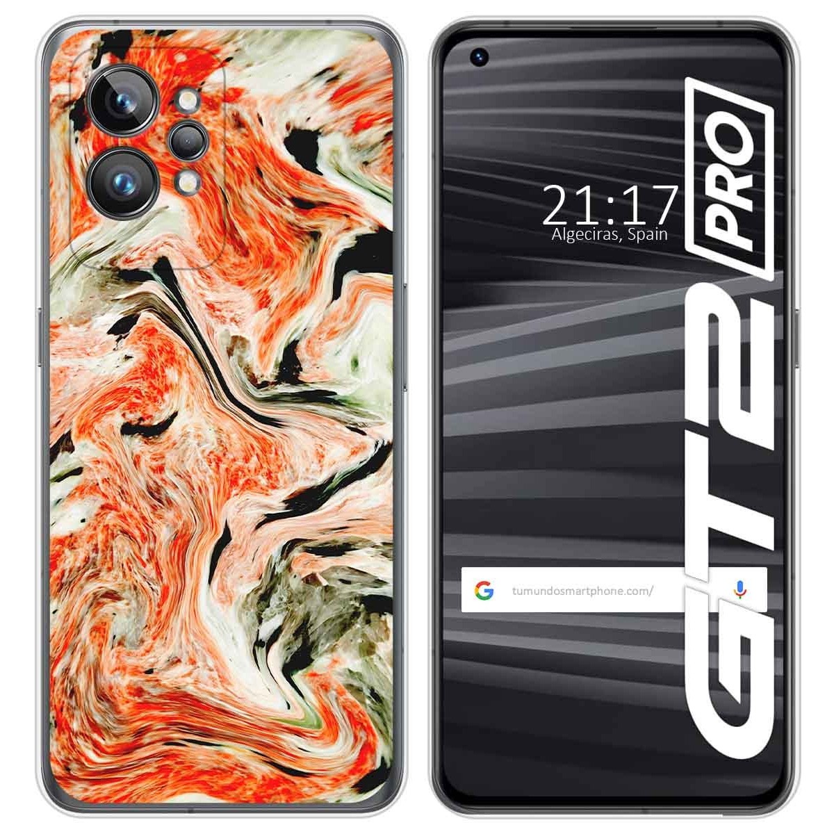 Funda Silicona para Realme GT 2 Pro 5G diseño Mármol 12 Dibujos