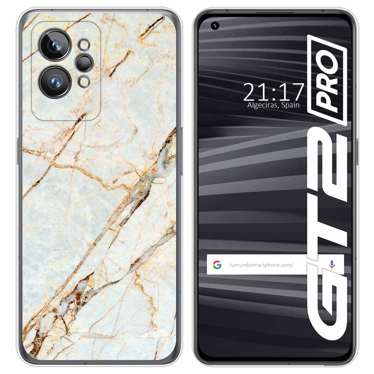 Funda Silicona para Realme GT 2 Pro 5G diseño Mármol 13 Dibujos